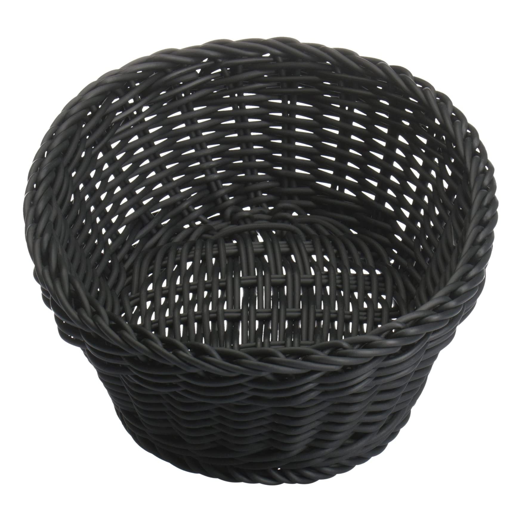 saleen-2038919-corbeille-ovale-noire-tiss-e-la-main-25-5-x-19-x-8-cm-alimentaire image 3