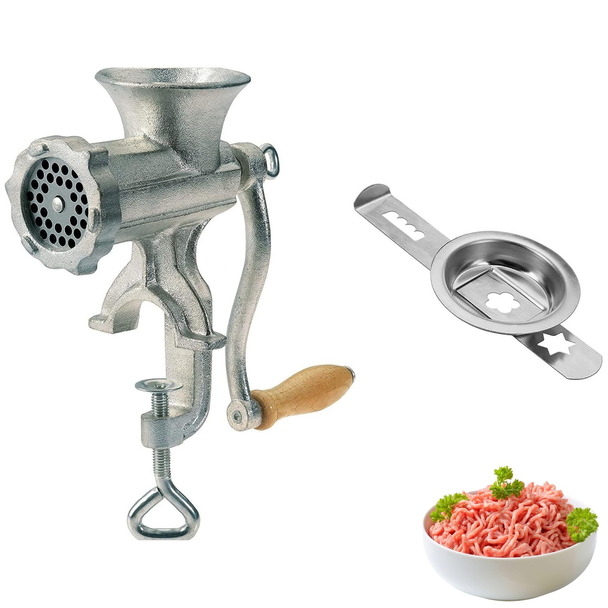 westmark-hachoir-viande-set-2-pi-ces-taille-8-avec-accessoire-biscuits-et-tau-de image 1