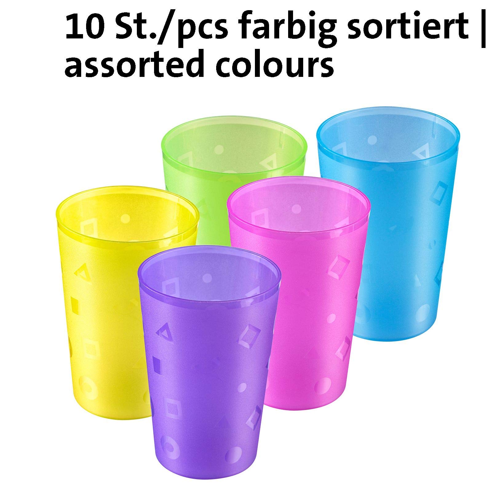 westmark-trend-gobelets-empilables-10-pi-ces-0-3-l-plastique-pp-multicolore-made image 7