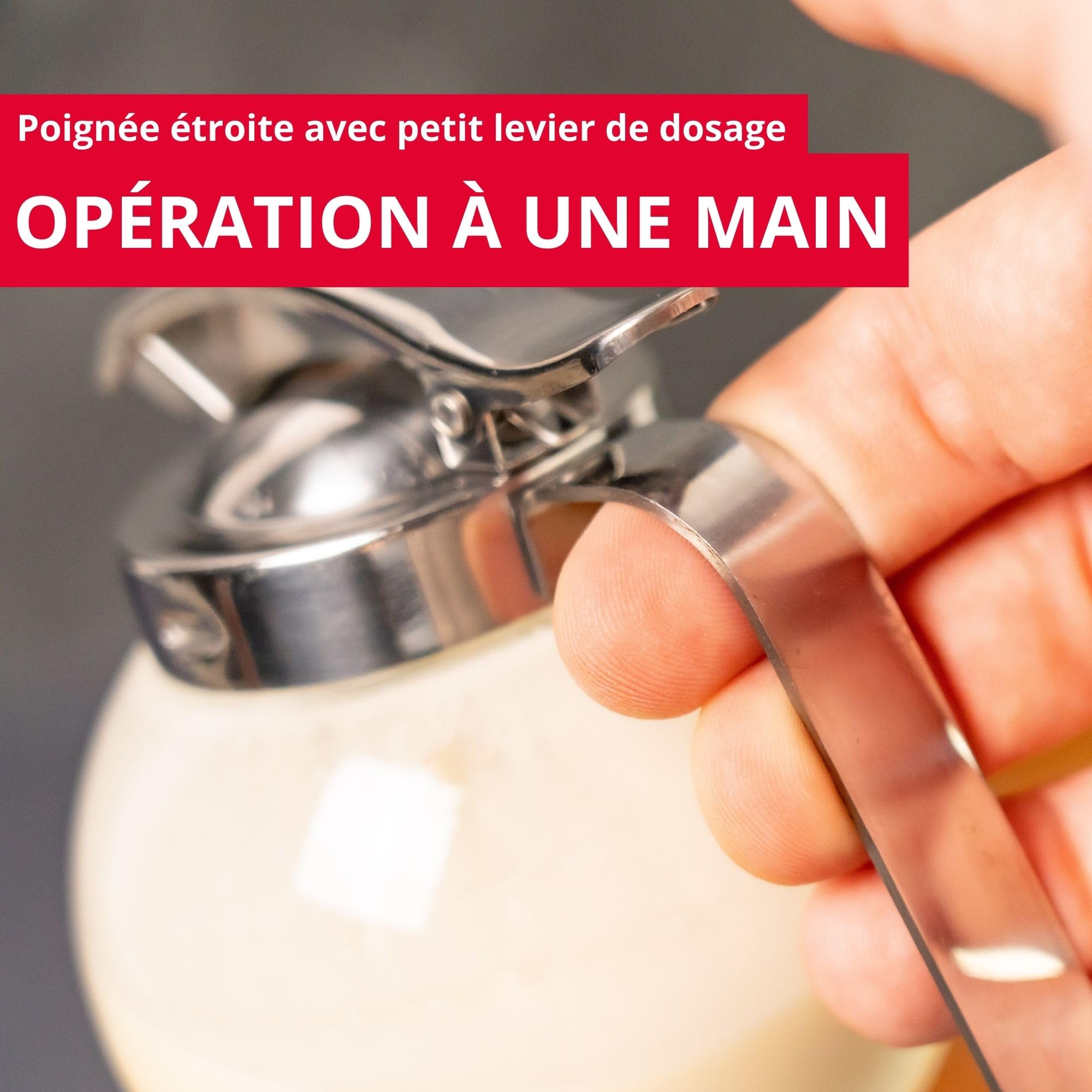 westmark-roma-distributeur-de-cr-me-miel-250-ml-verre-et-acier-inoxydable-transp image 4