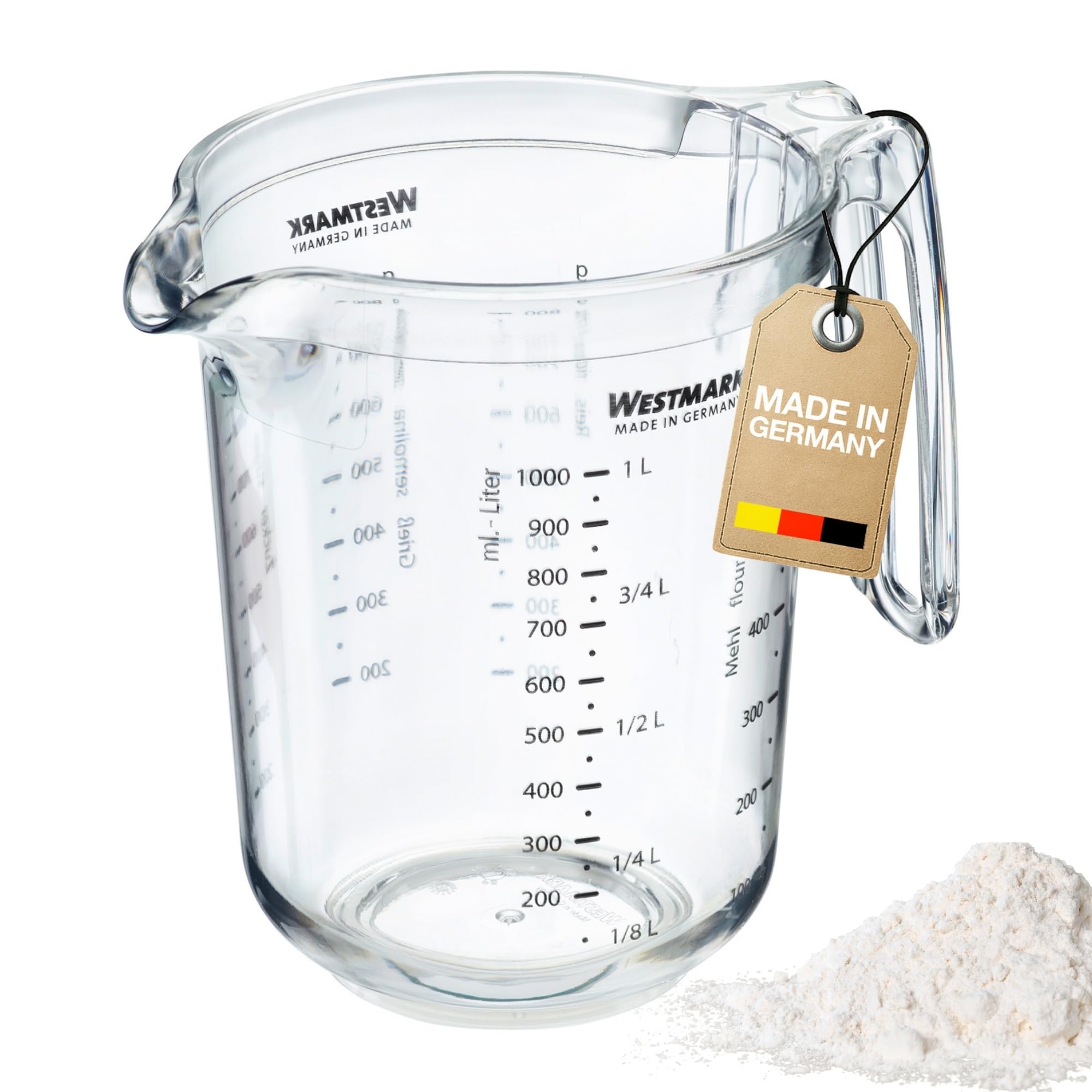 westmark-cruche-mesureur-gerda-1-litre-chelles-multilingues-ml-l-g-plastique-san image 1