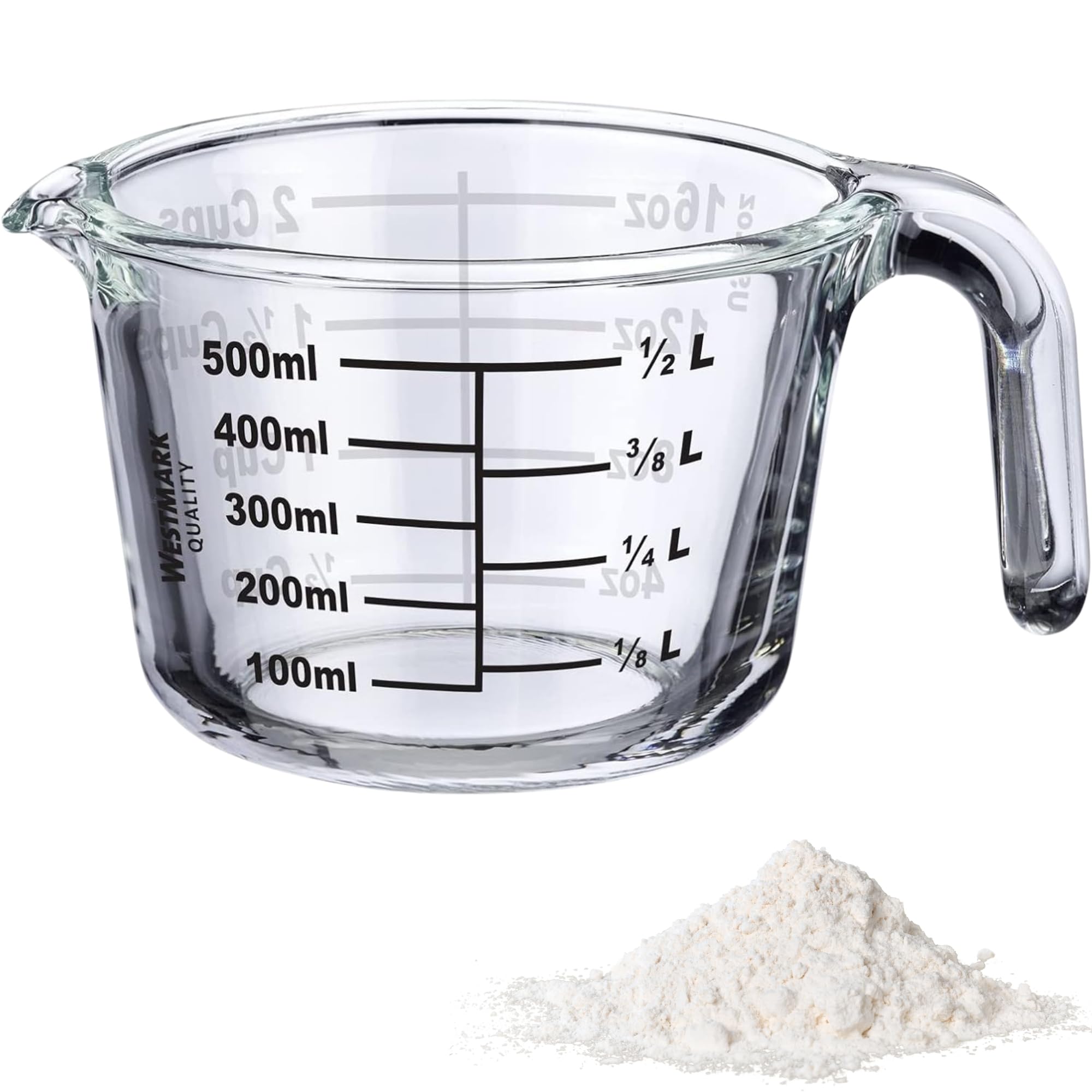 westmark-verre-doseur-gradu-en-verre-borosilicate-0-5-l-passe-au-four-micro-onde image 1