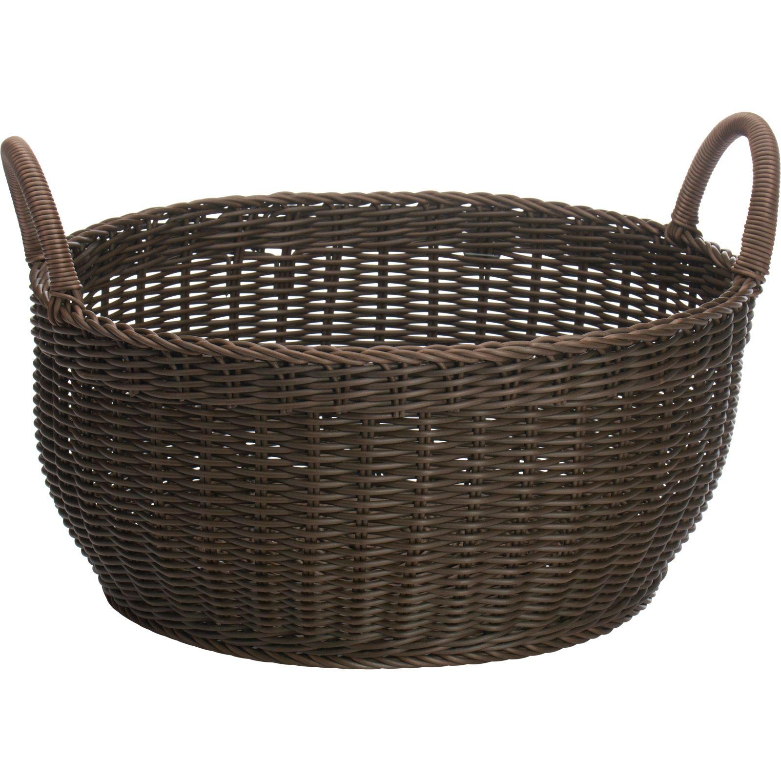 westmark-saleen-2038868-panier-de-rangement-rond-avec-2-anses-marron-42-x-19-cm image 5