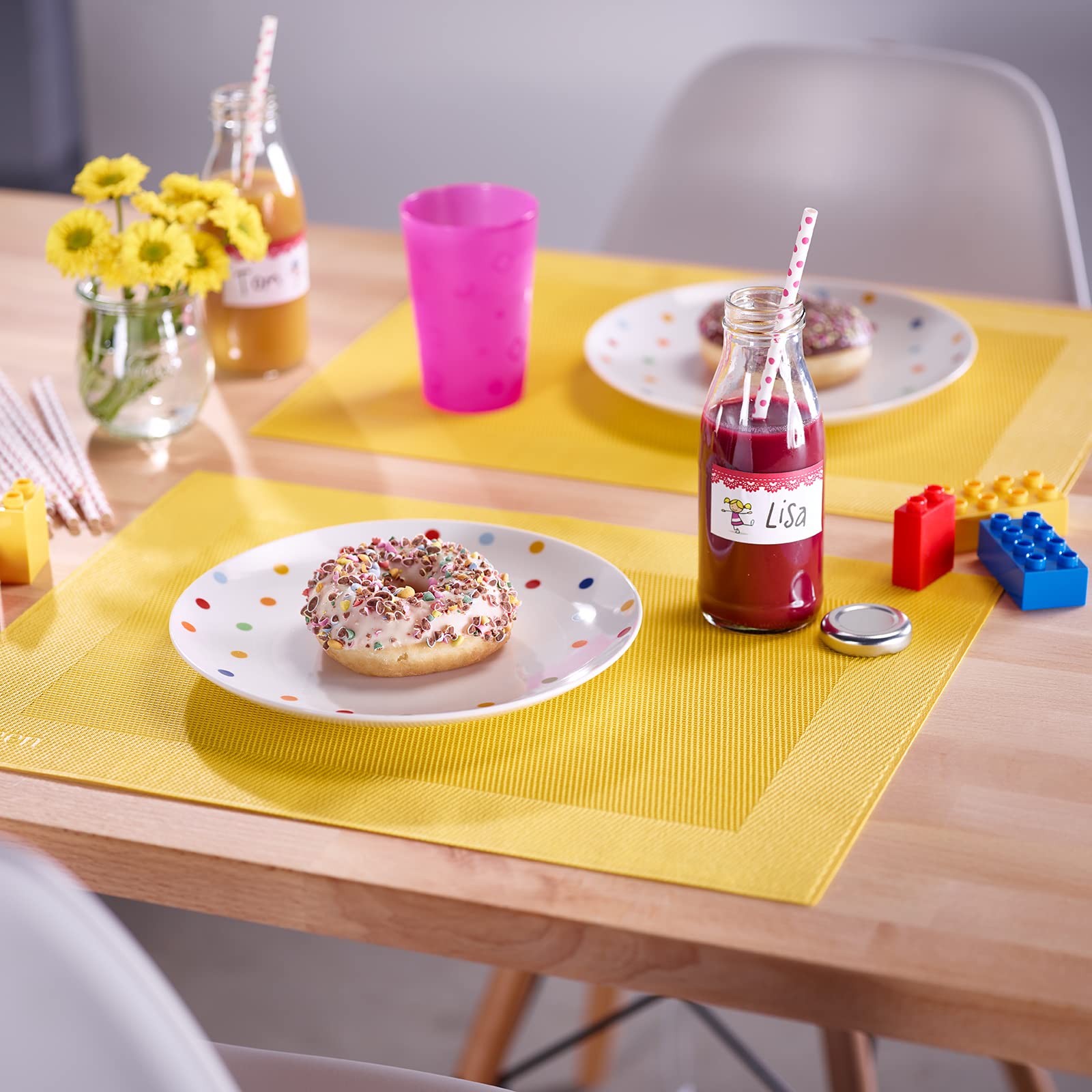 westmark-saleen-home-sets-de-table-4-pi-ces-42-x-32-cm-vinyle-polyester-jaune-01 image 4