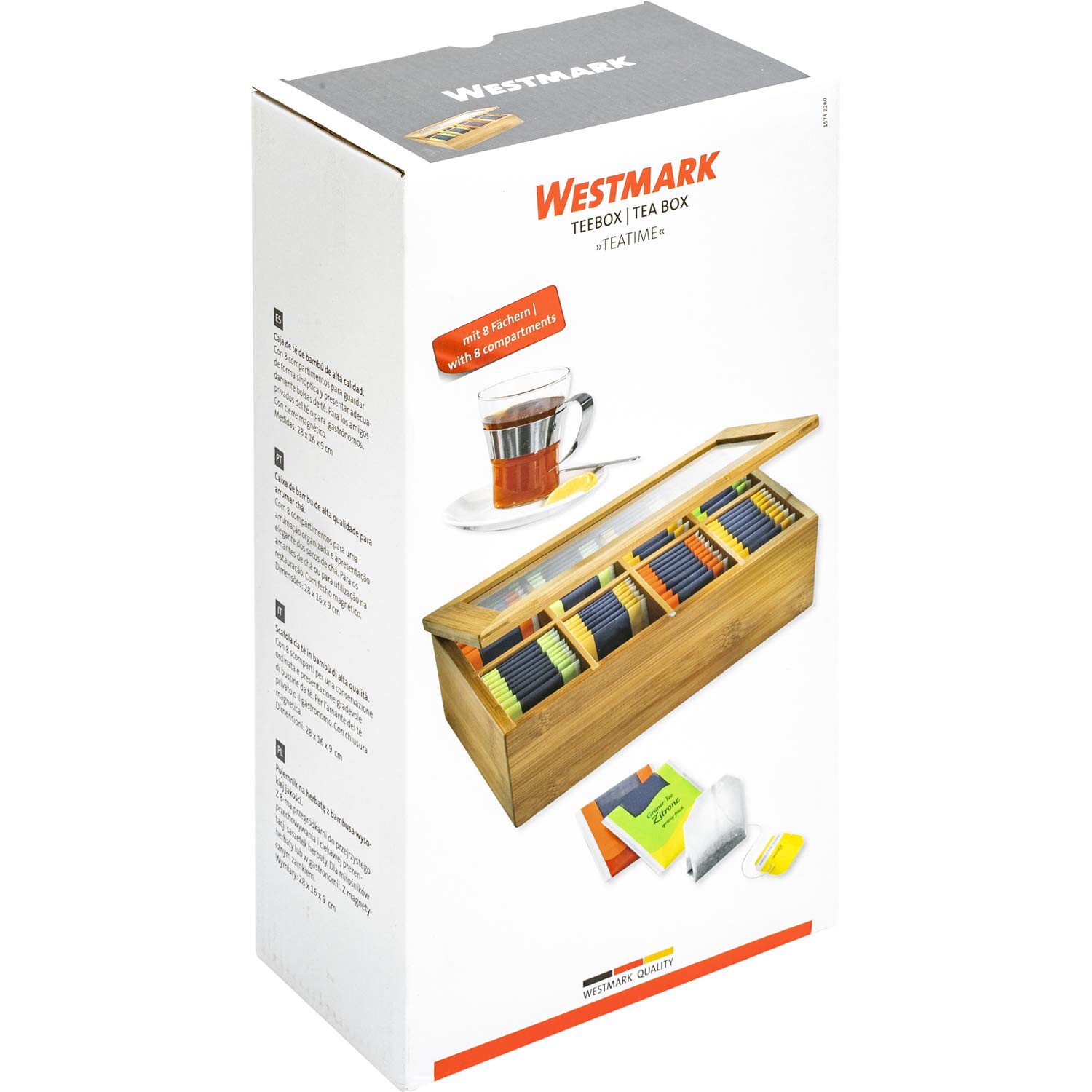 westmark-bo-te-th-teatime-en-bambou-8-compartiments-fermeture-magn-tique-28-x-16 image 8