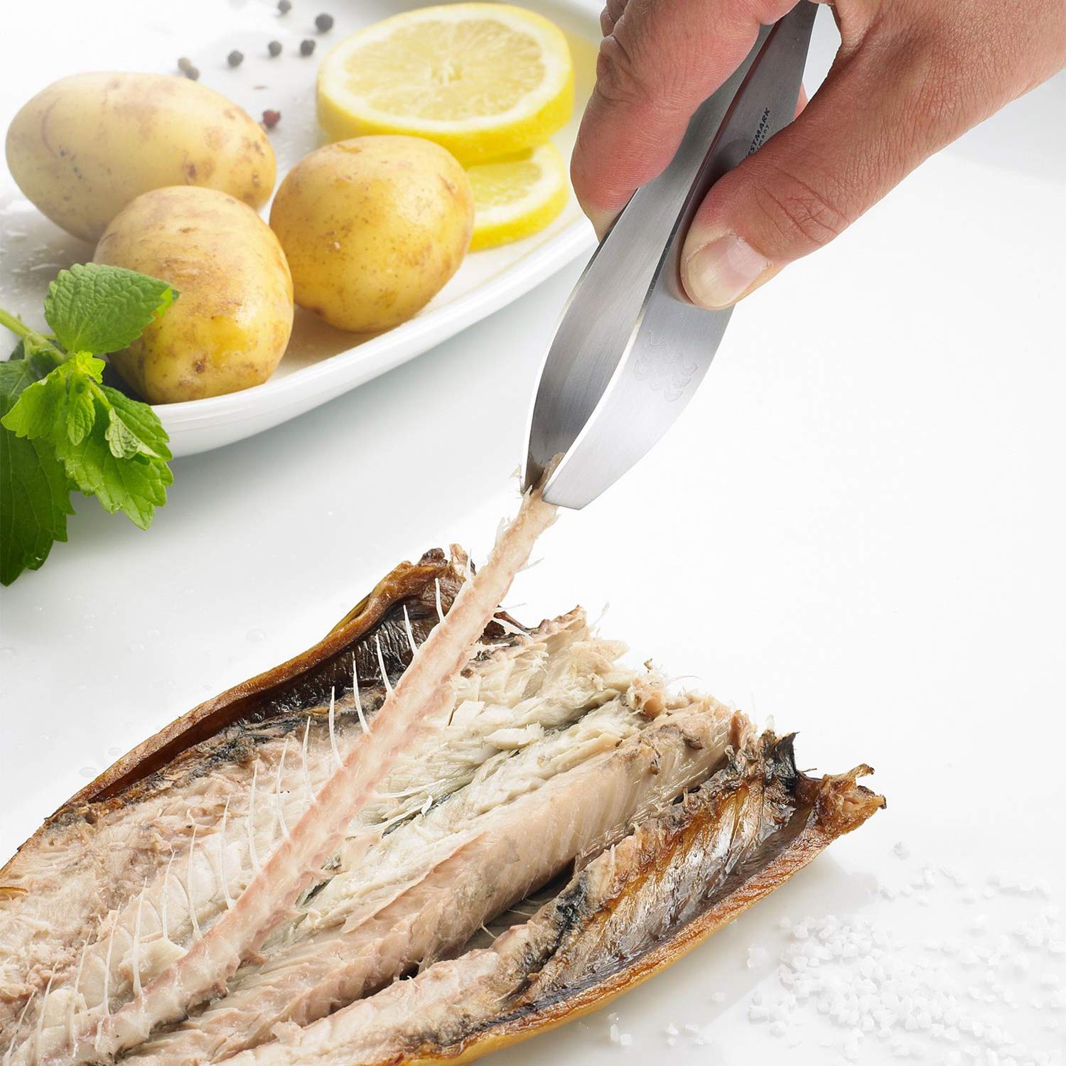 westmark-pincette-ar-tes-de-poisson-66082280-acier-inoxydable-embouts-larges-et- image 6