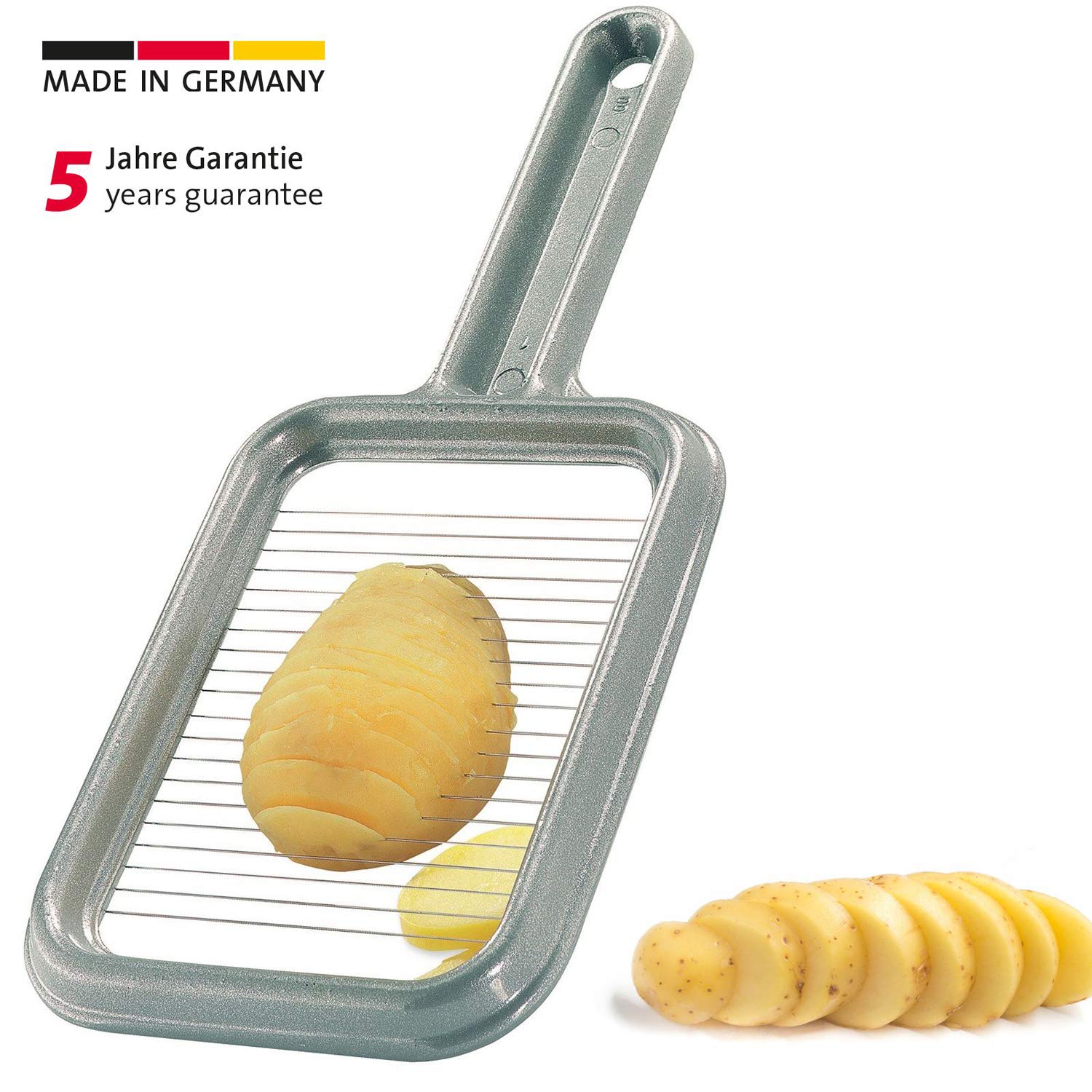 westmark-rondex-coupe-pommes-de-terre-en-robe-des-champs-et-mozzarella-aluminium image 2