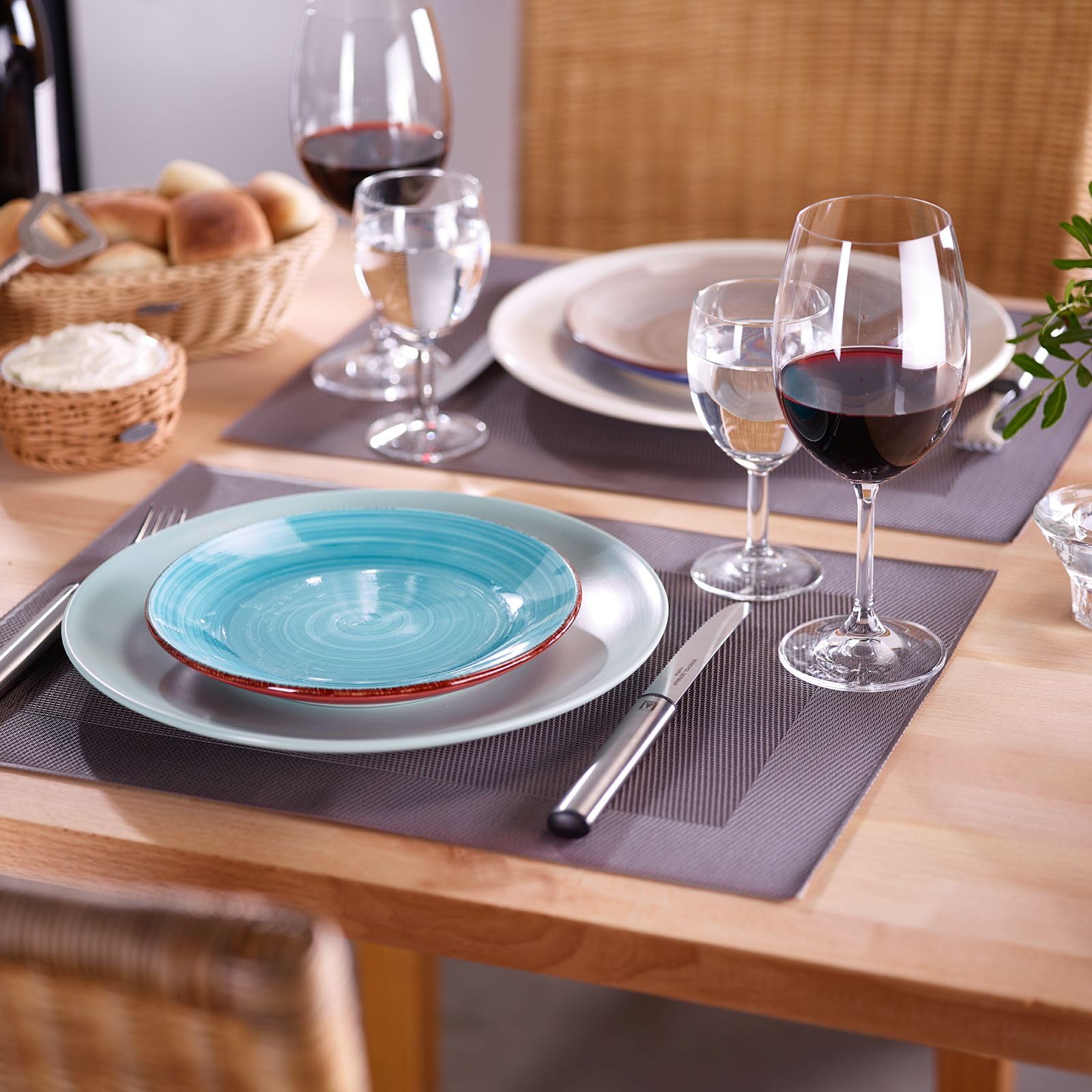 westmark-saleen-lot-de-4-sets-de-table-42-x-32-cm-vinyle-polyester-taupe-marron- image 4