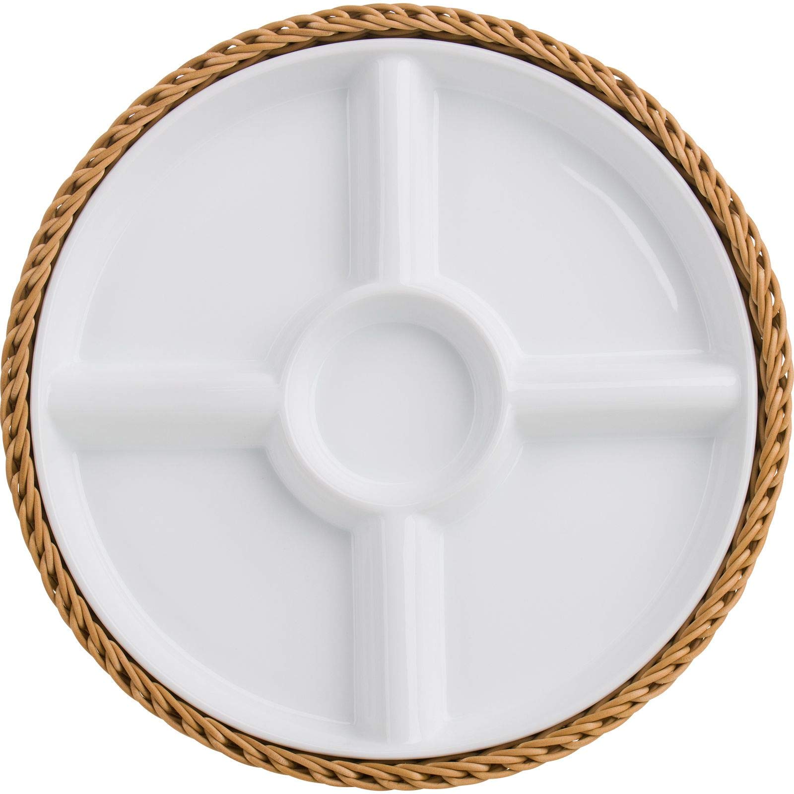 westmark-saleen-corbeille-antipastis-ronde-5-compartiments-en-porcelaine-amovibl image 5