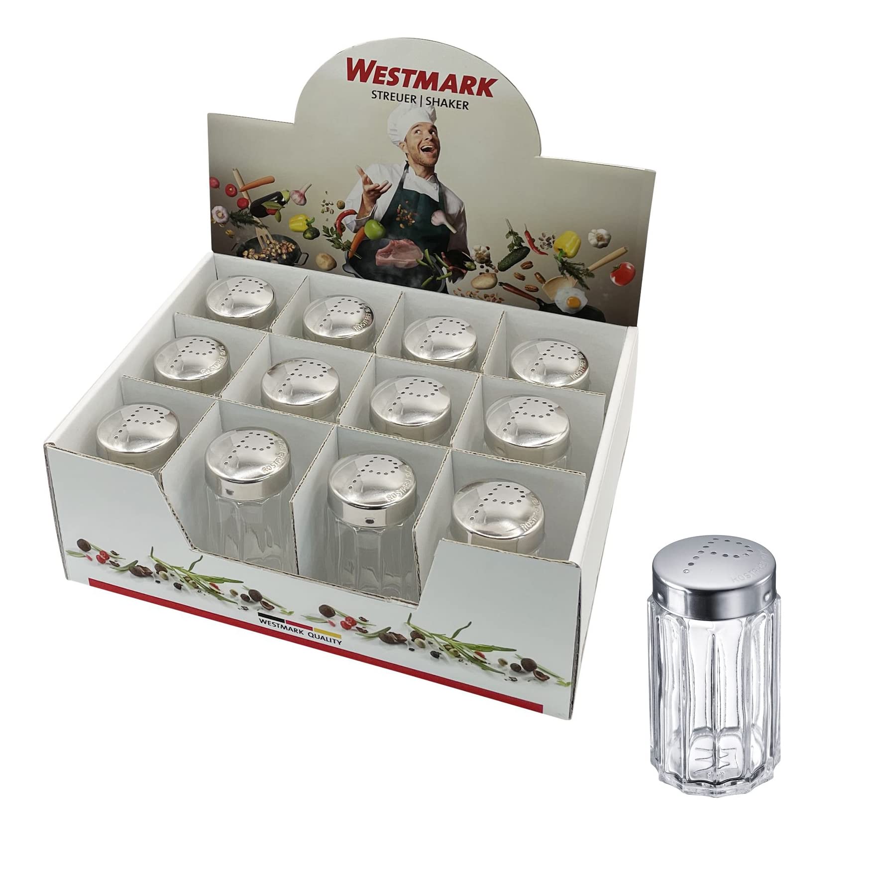 westmark-traditionnel-63102611-pr-sentoir-poivri-res-12-pi-ces-50-ml-verre-acier image 4