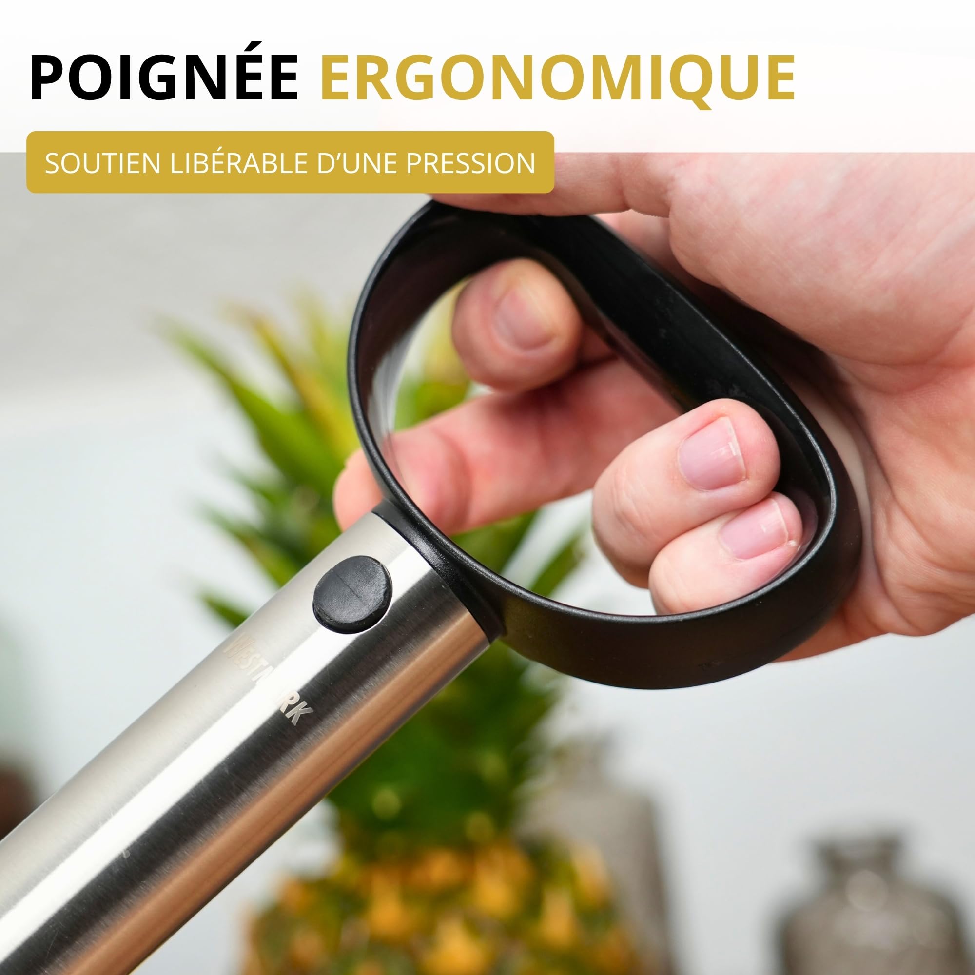westmark-coupe-ananas-trancheur-en-acier-inoxydable-8-5-cm-argent-noir-51692260 image 6