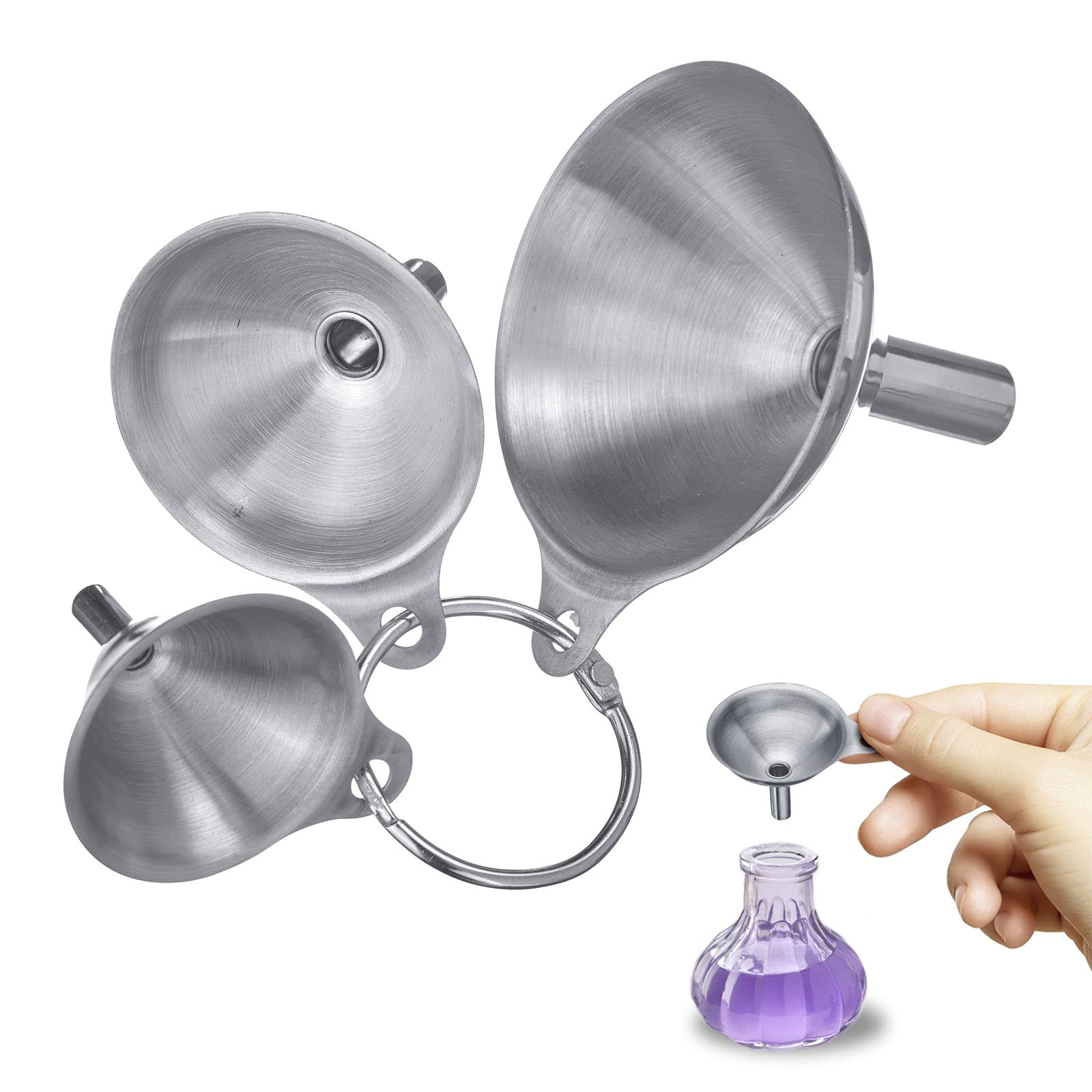 westmark-lot-d-entonnoirs-3-pi-ces-4-5-5-5-7-5-cm-en-acier-inoxydable-mini-argen image 2