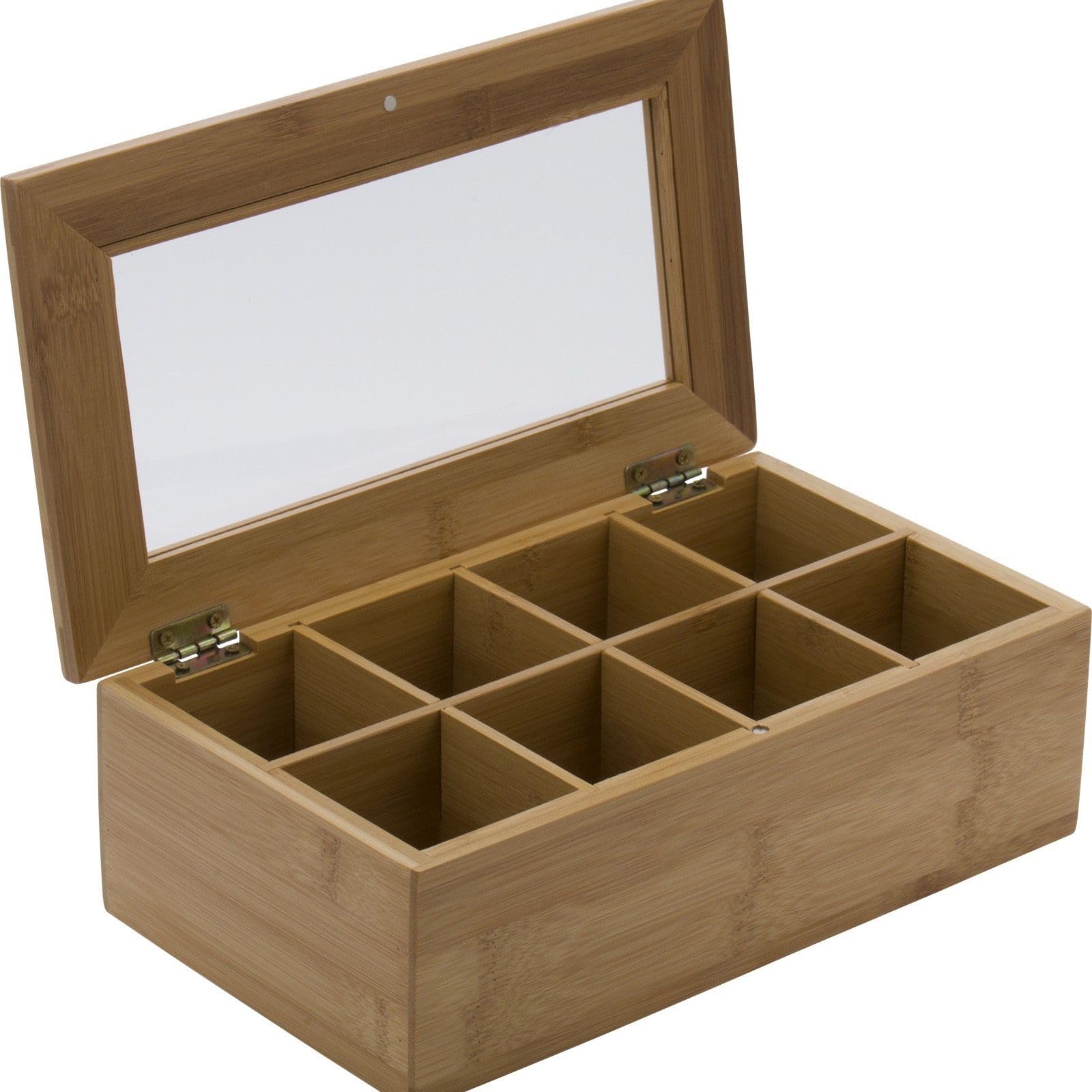 westmark-bo-te-th-teatime-en-bambou-8-compartiments-fermeture-magn-tique-28-x-16 image 2