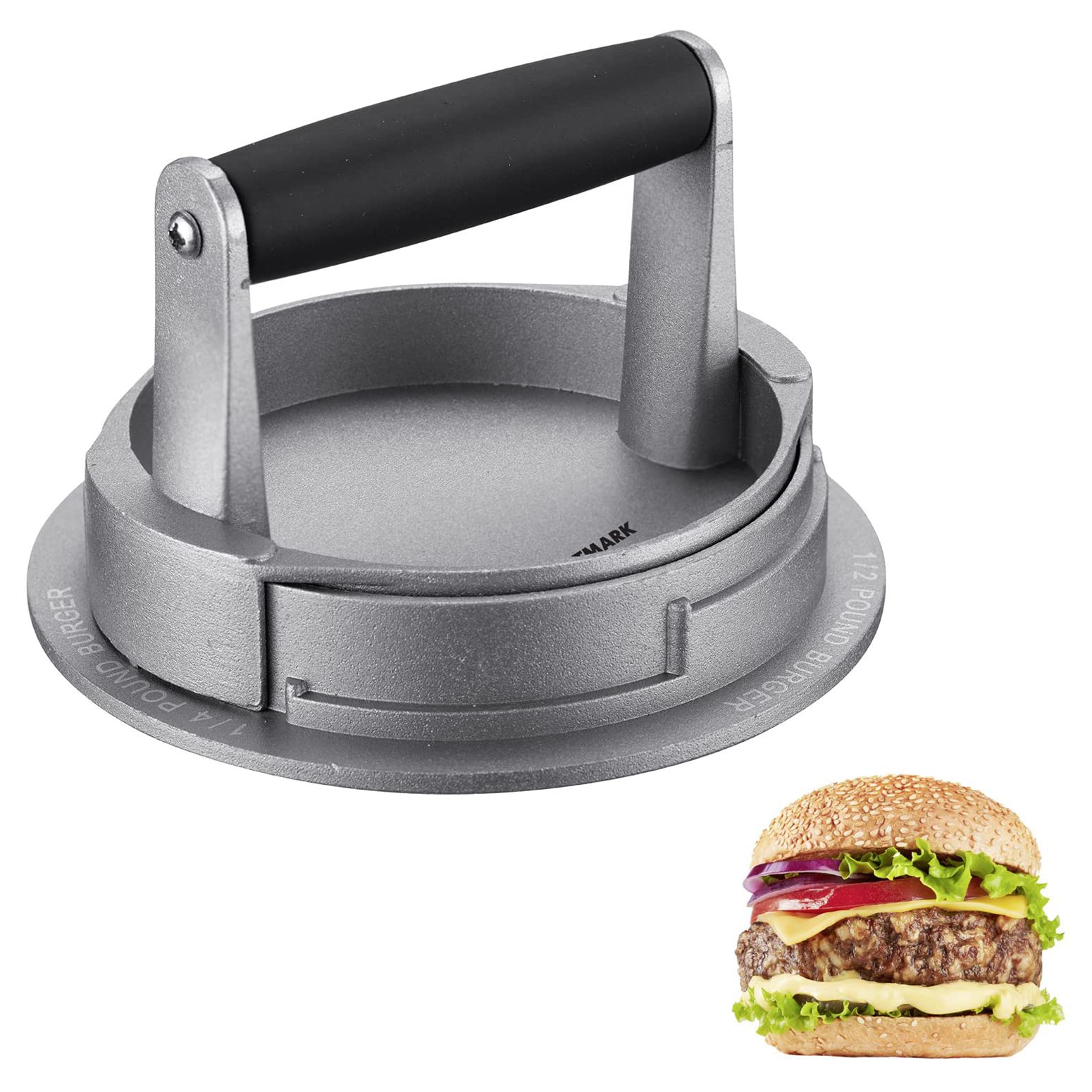 westmark-vario-62252260-machine-hamburger-r-glable-3-tailles-1-4-1-3-1-2-livre-a image 2