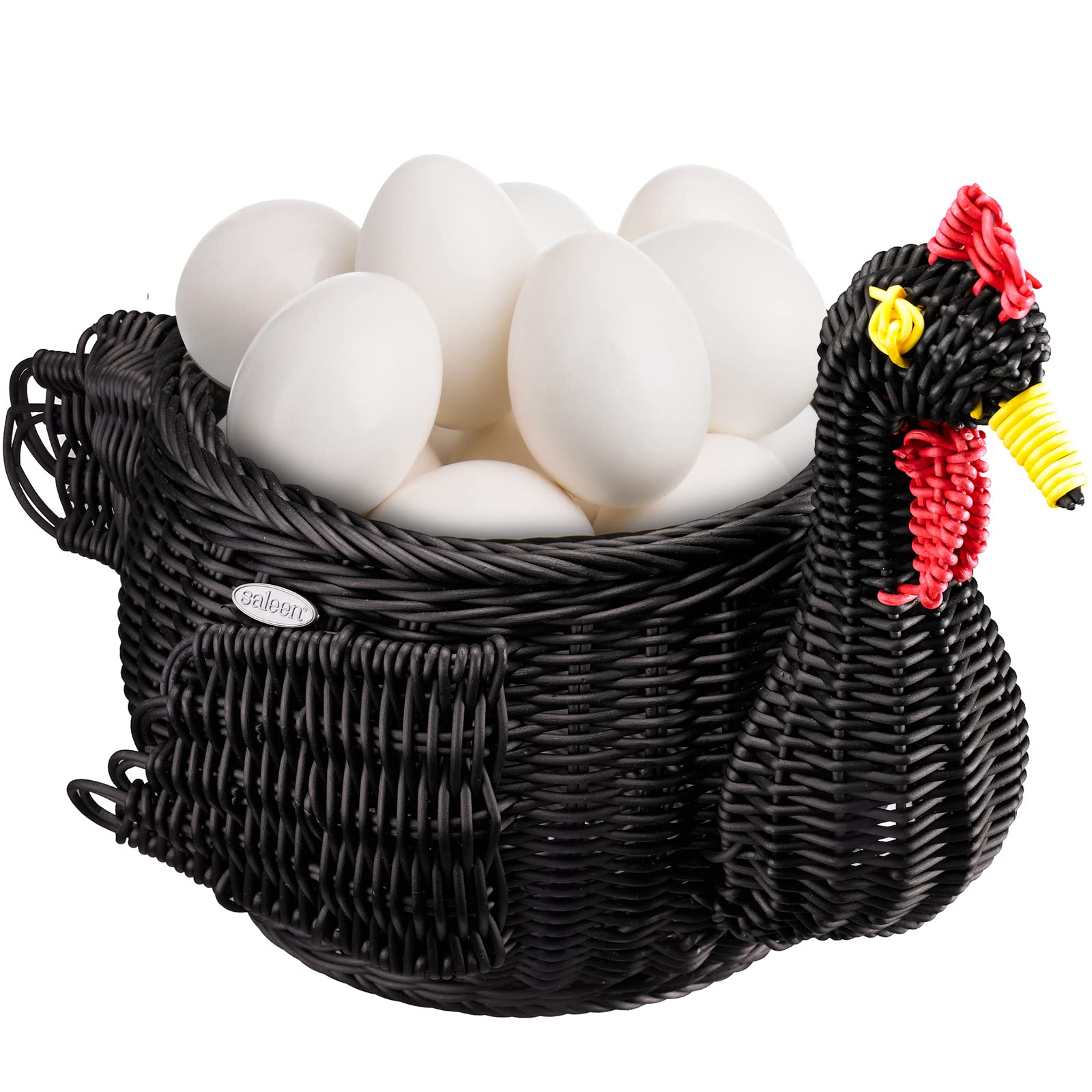 westmark-saleen-berta-panier-de-d-coration-poule-noir-polypropyl-ne-36-x-23-x-27 image 2