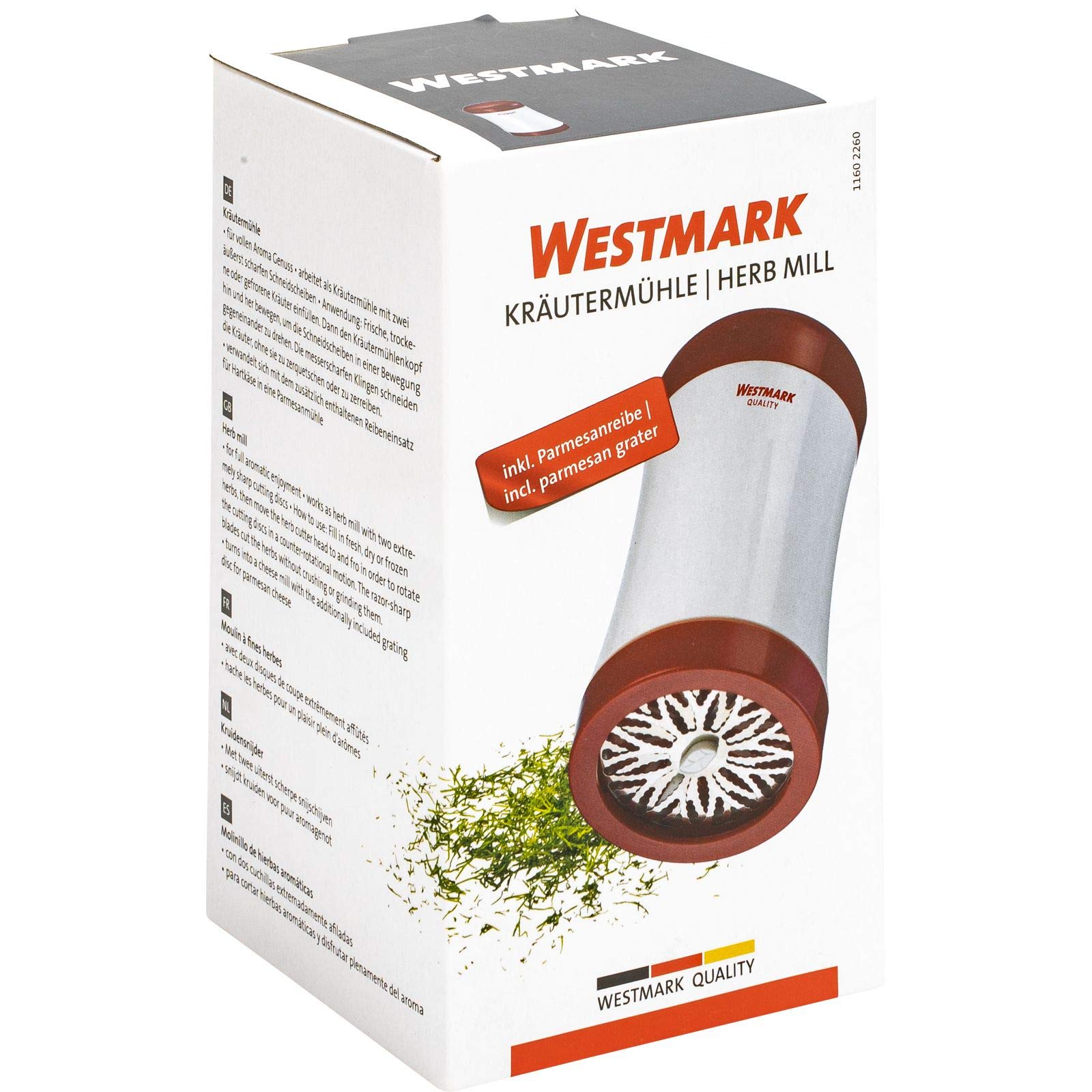 westmark-hachoir-herbes-r-pe-parmesan-2-en-1-avec-disques-de-rechange-tranchants image 8