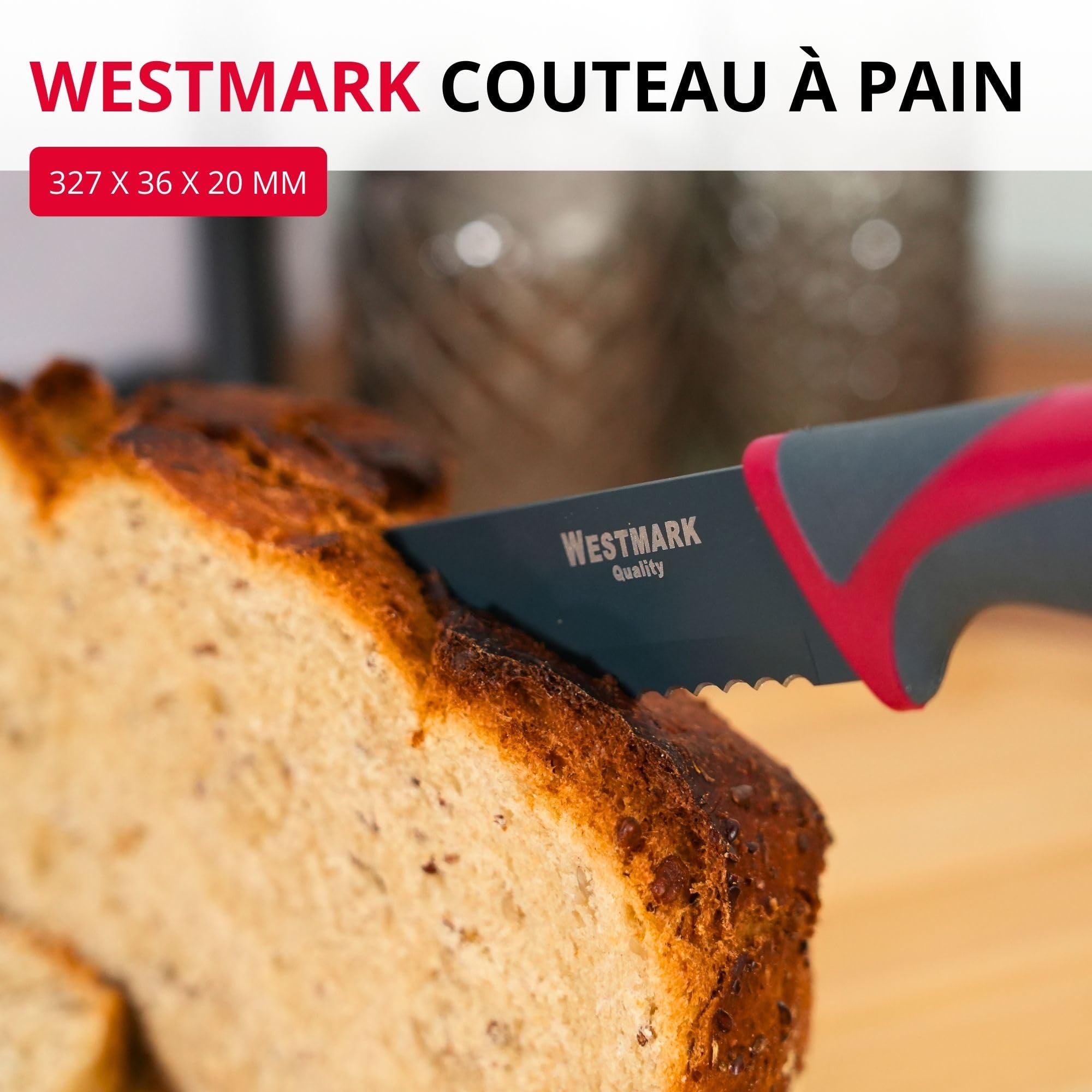westmark-couteau-pain-14552280-lame-dentel-e-20-cm-antiadh-sive-avec-prot-ge-lam image 2