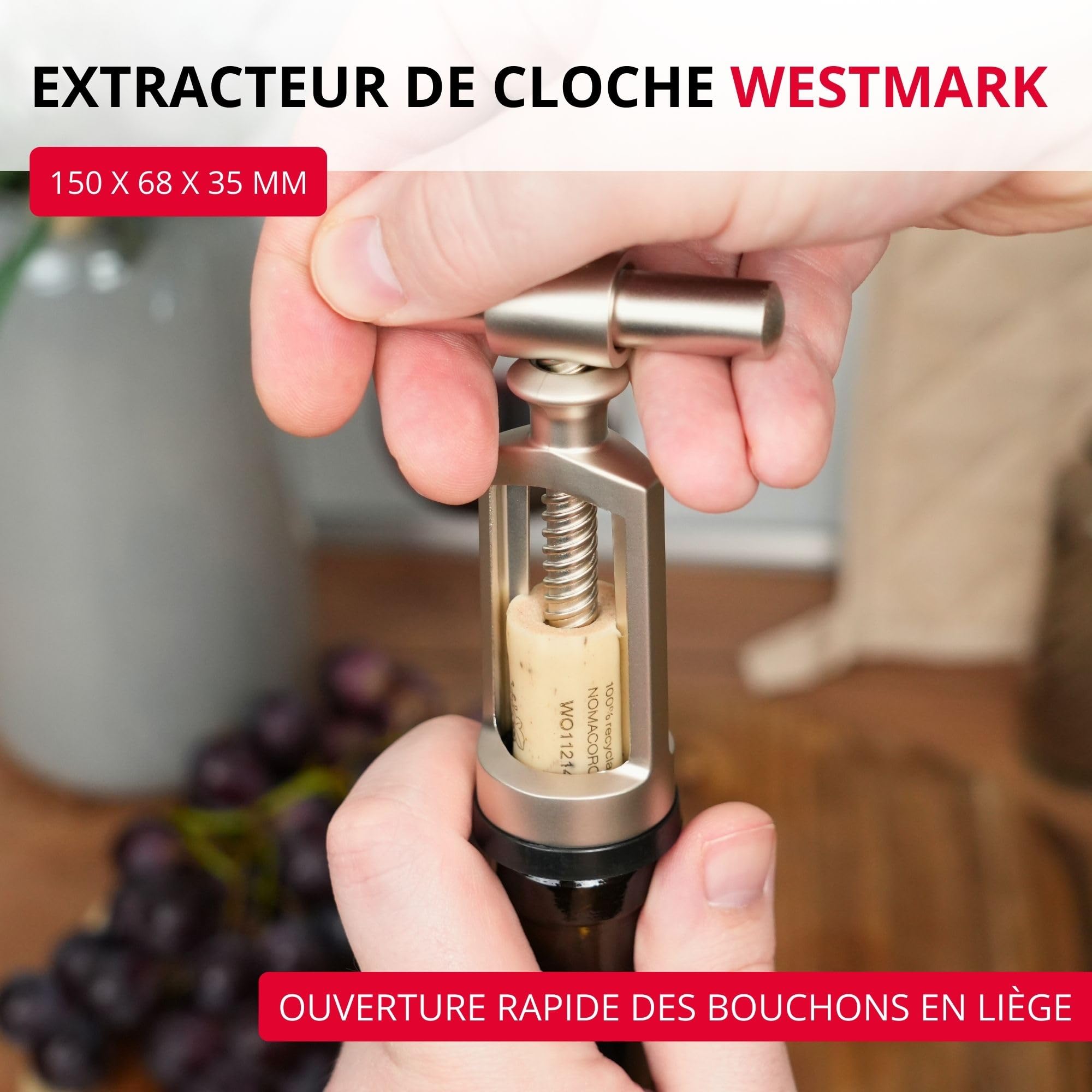 westmark-62553380-tire-bouchon-cloche-monopol-edition-acier-fonte-de-zinc-effet- image 2