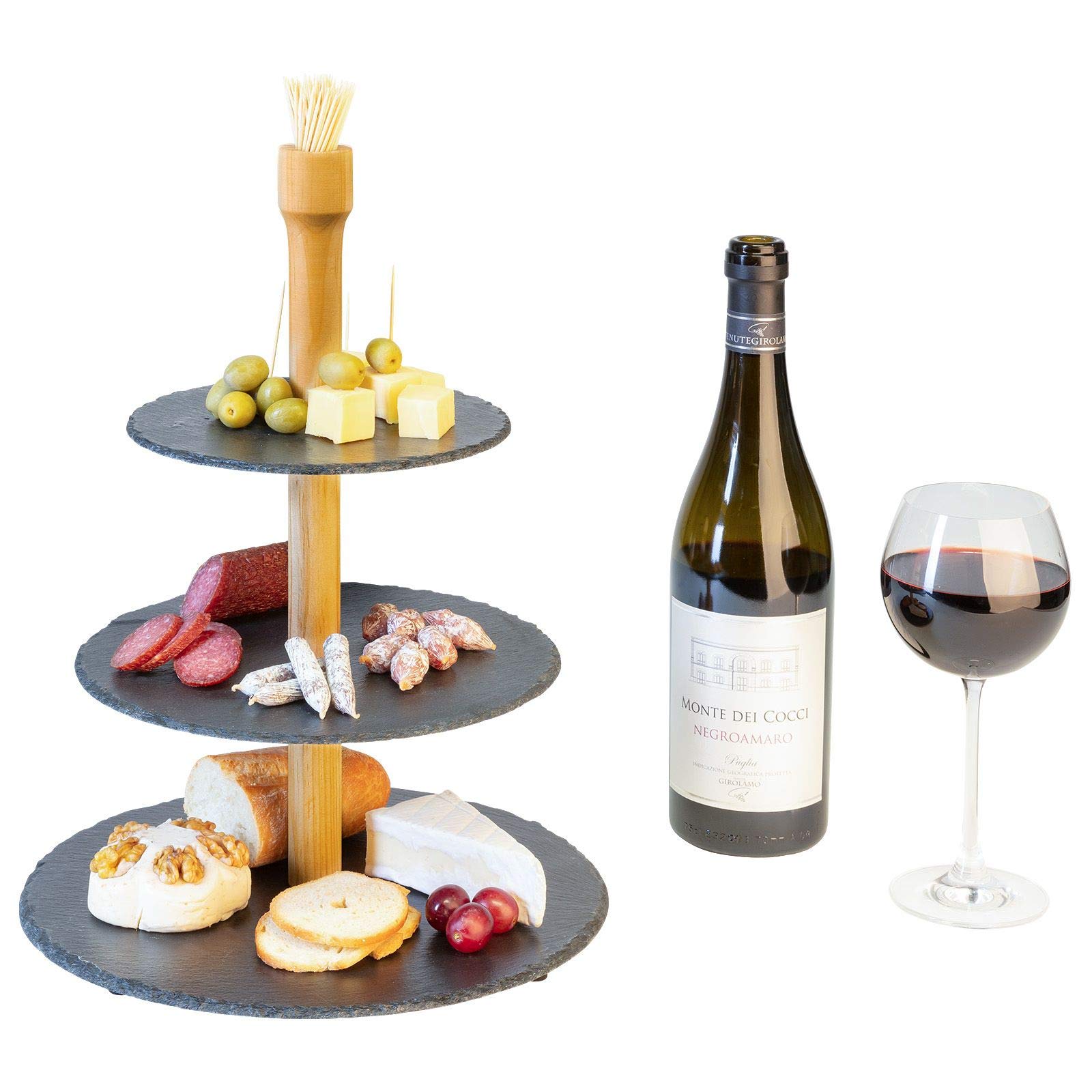 westmark-69682260-pr-sentoir-3-tages-tapas-friends-en-ardoise-et-pin-28-5-x-40-c image 5