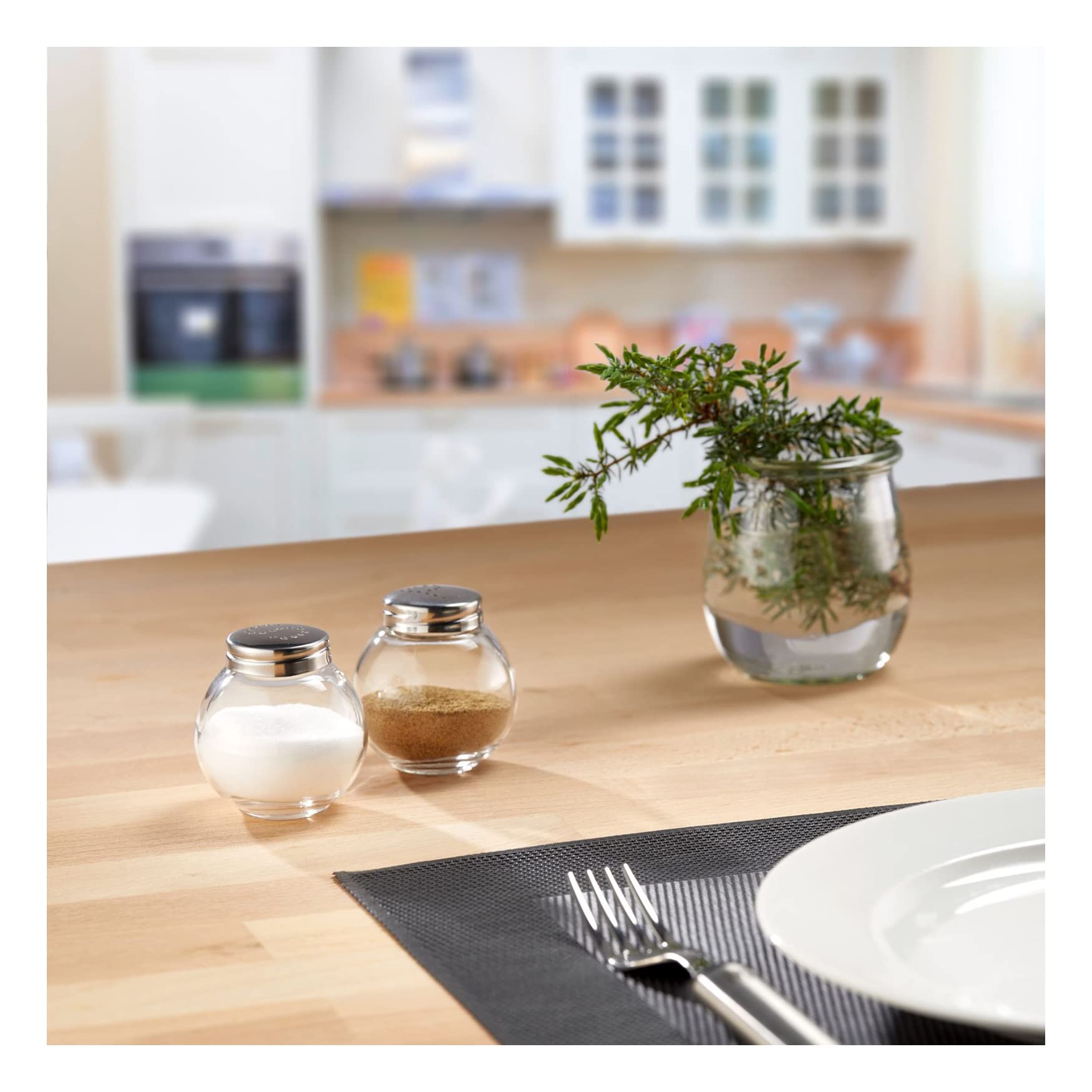 westmark-654622e1-sali-re-et-poivri-re-roma-set-de-2-verre-et-acier-inoxydable-5 image 2