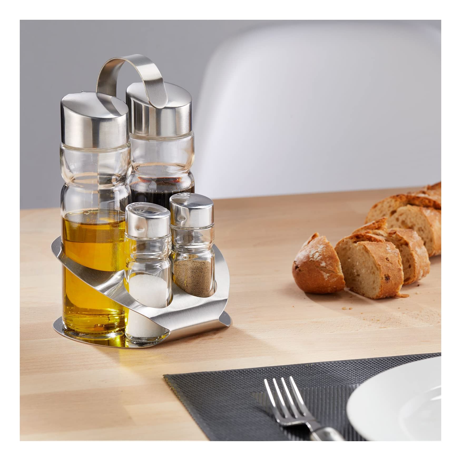 westmark-650522e2-m-nage-wien-sel-poivre-huile-et-vinaigre-5-pi-ces-acier-inoxyd image 2