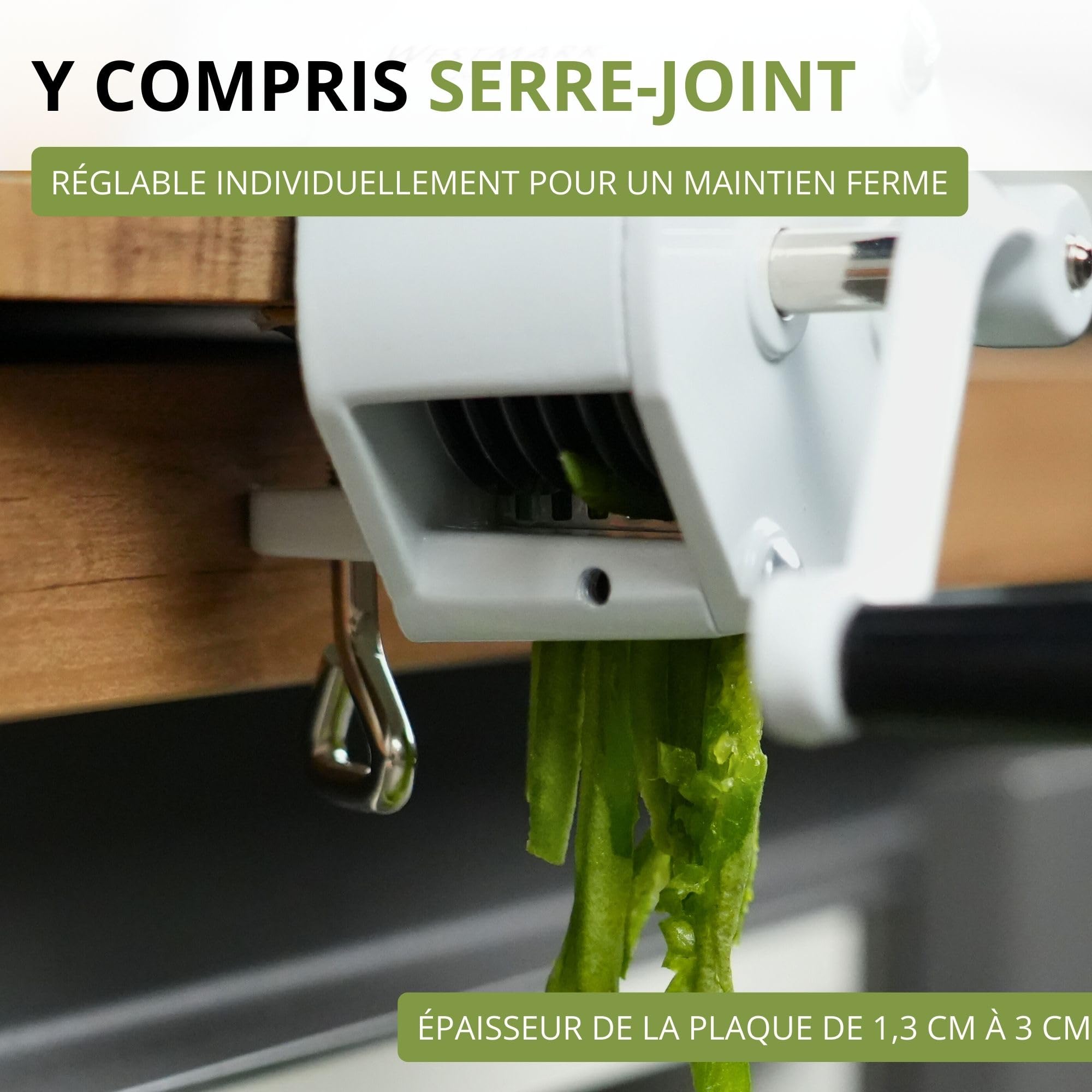 westmark-11862260-coupe-haricots-dans-la-longueur-avec-serre-joint-vis-6-lames-a image 3