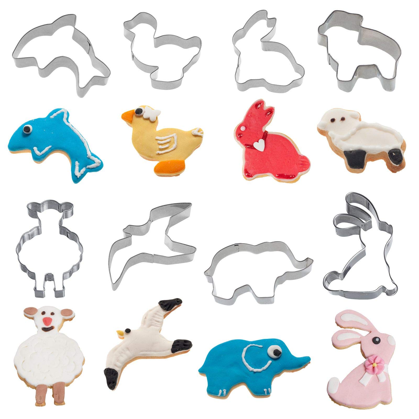 westmark-360022e6-set-de-16-emporte-pi-ces-animaux-en-acier-inoxydable image 4