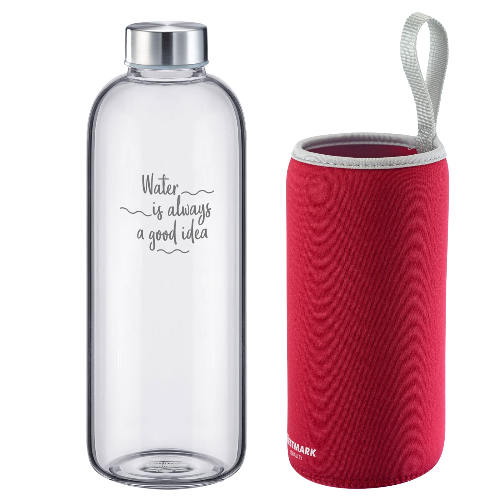 westmark-viva-set-de-2-gourdes-en-verre-1000-ml-avec-housses-de-protection-sans- image 7