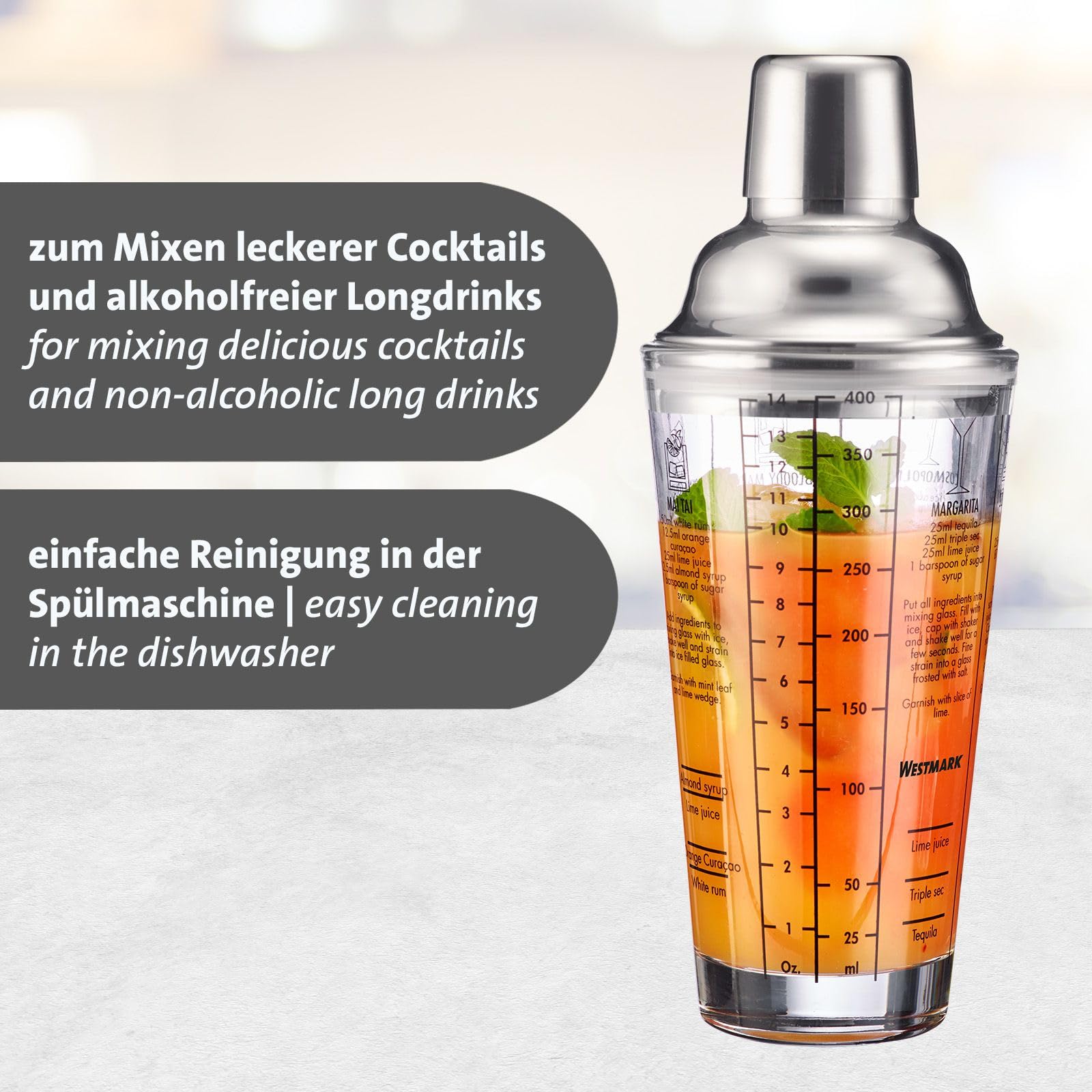westmark-sam-shaker-cocktail-boston-avec-chelle-passoire-int-gr-e-et-6-recettes- image 5