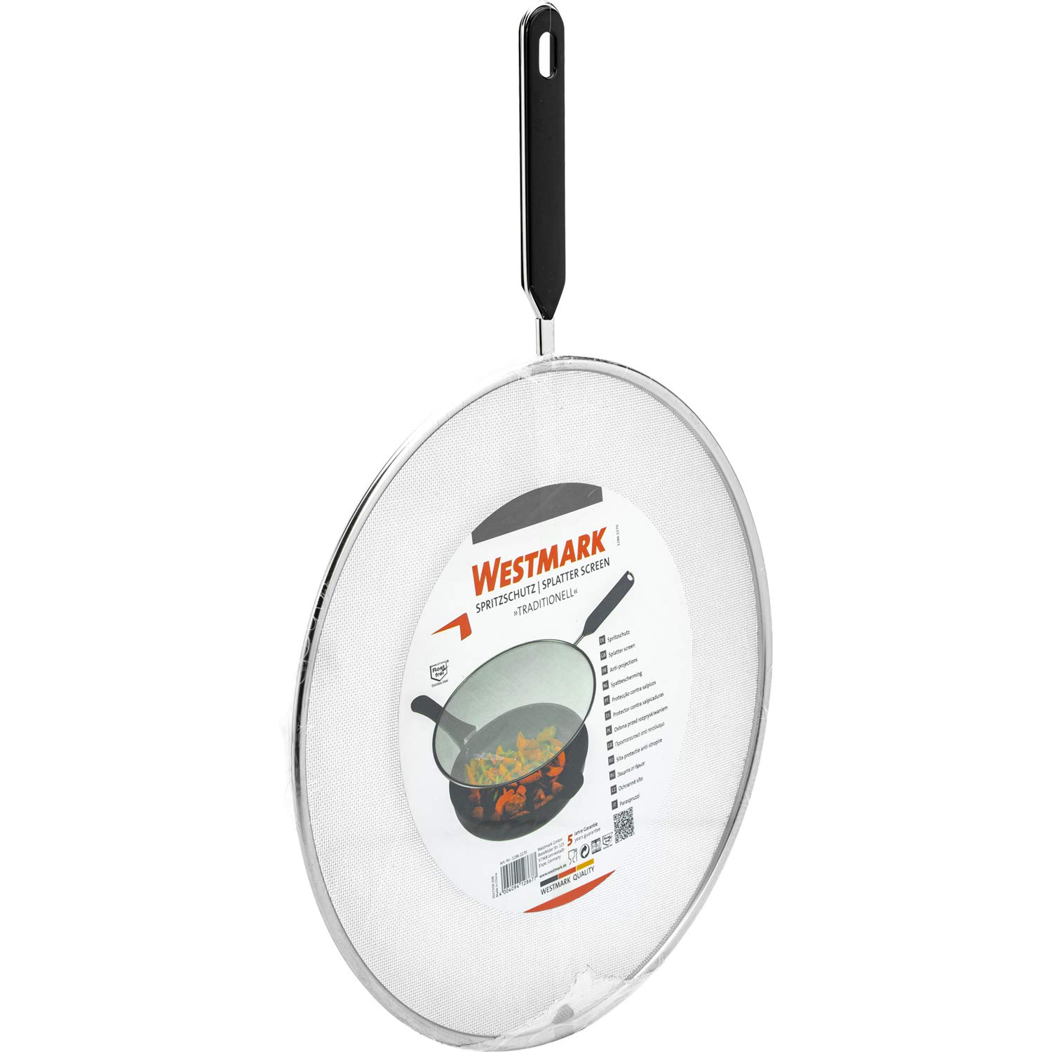 westmark-traditionell-protection-anti-claboussures-29-cm-acier-inoxydable-argent image 6