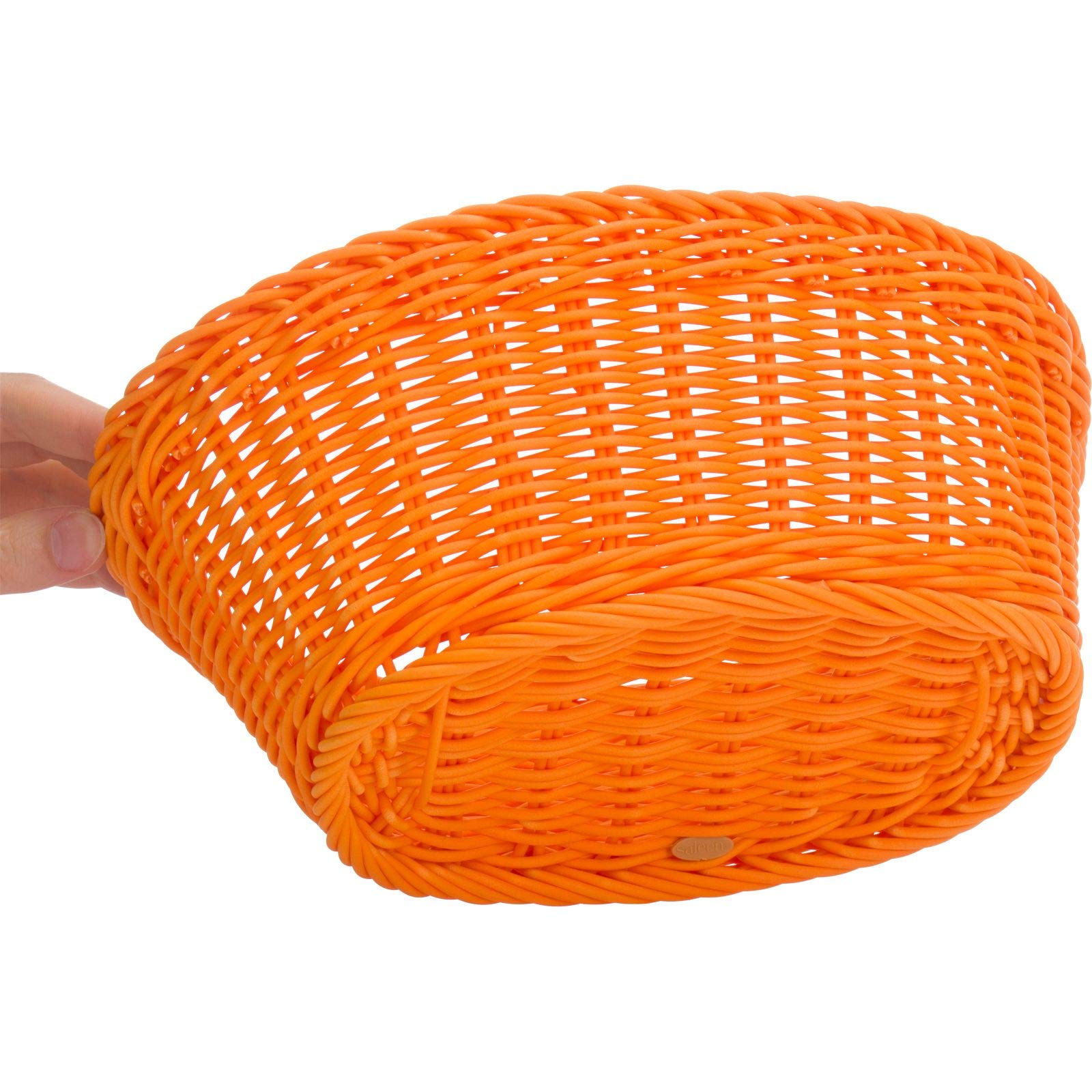 saleen-2039281-corbeille-ovale-conique-orange-26-x-18-5-x-9-cm-vannerie-synth-ti image 3