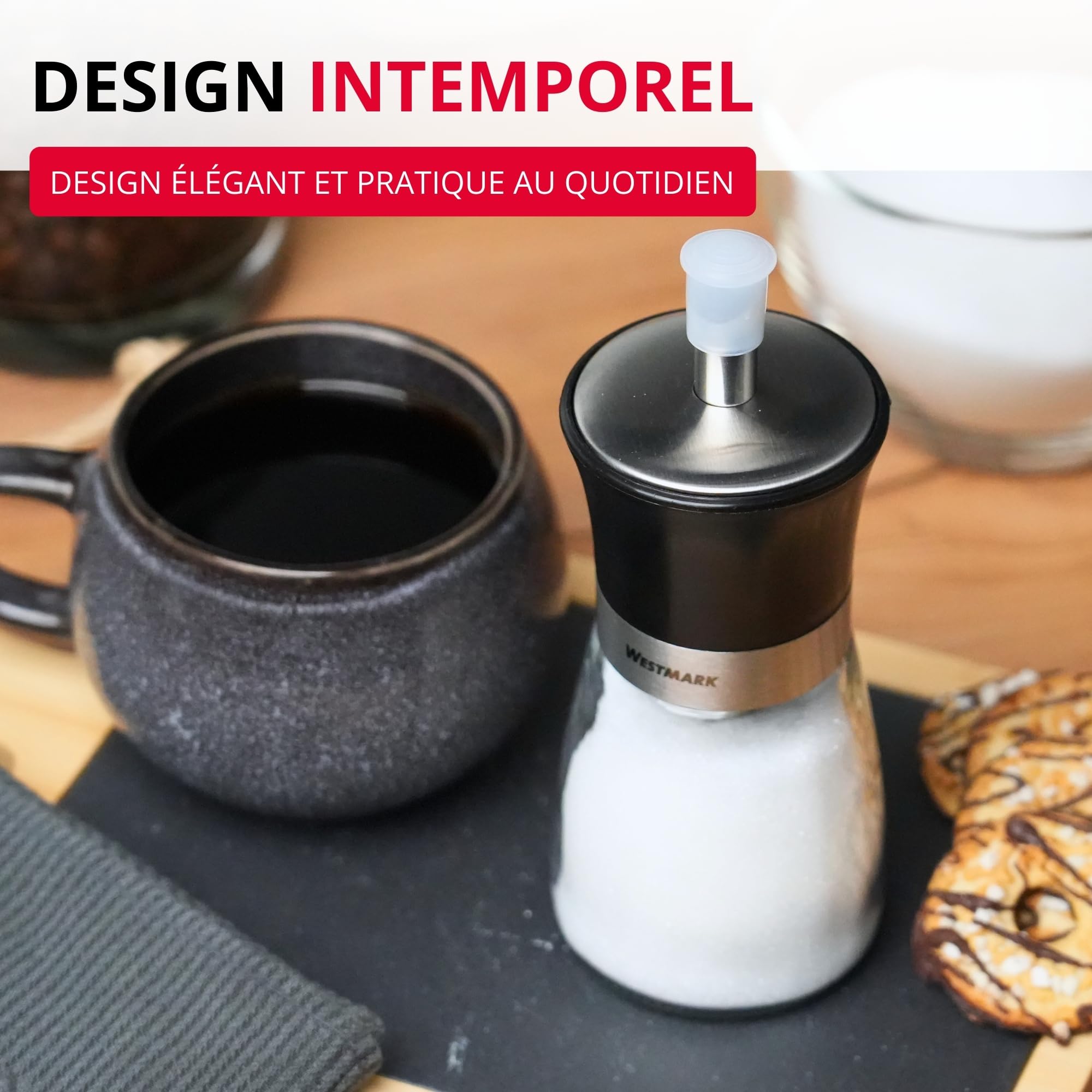 westmark-blacky-63592260-distributeur-de-sucre-doseur-190-ml-verre-inox-plastiqu image 4