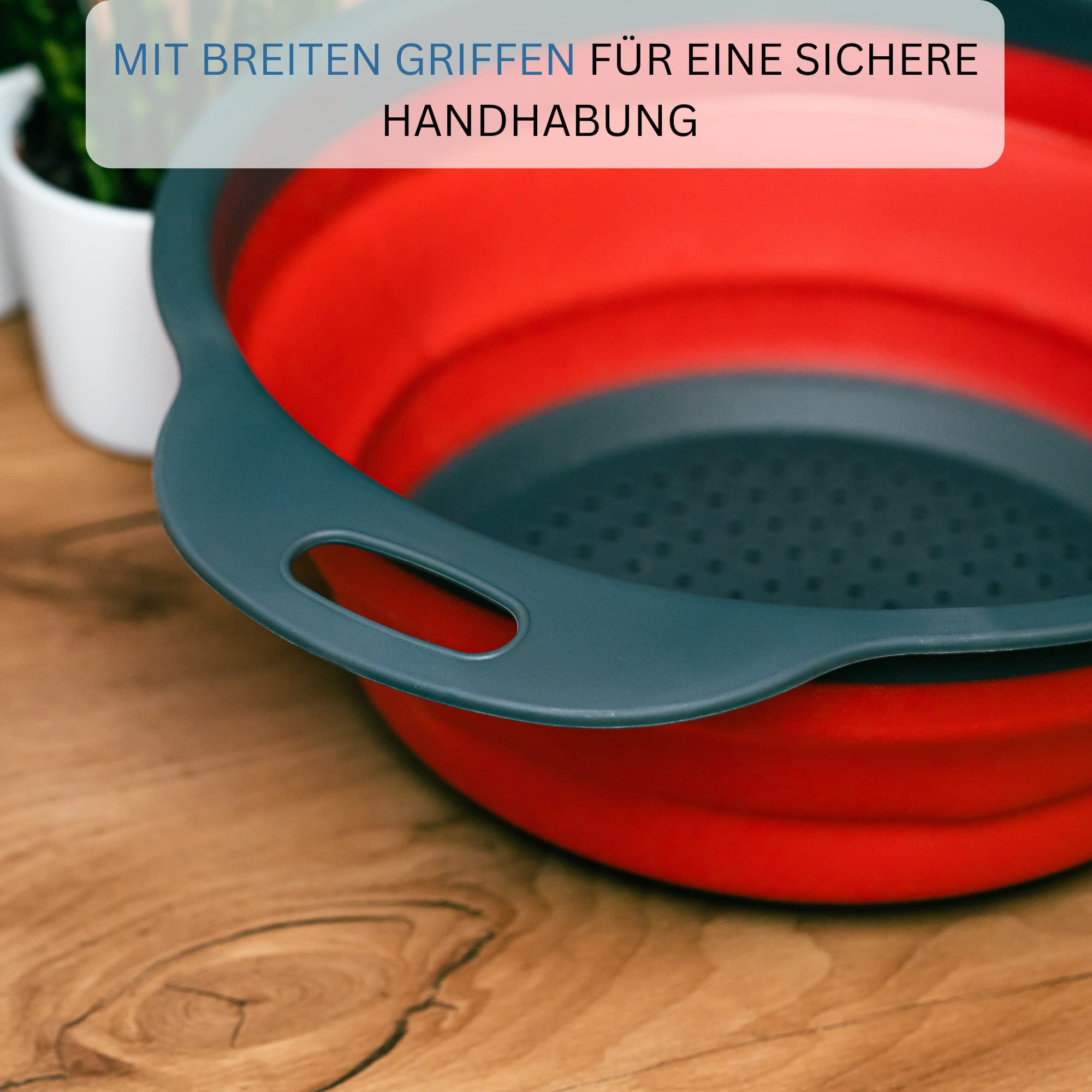 westmark-passoire-pliable-repliable-22-cm-plastique-pp-tpe-anthracite-rouge-2122 image 3