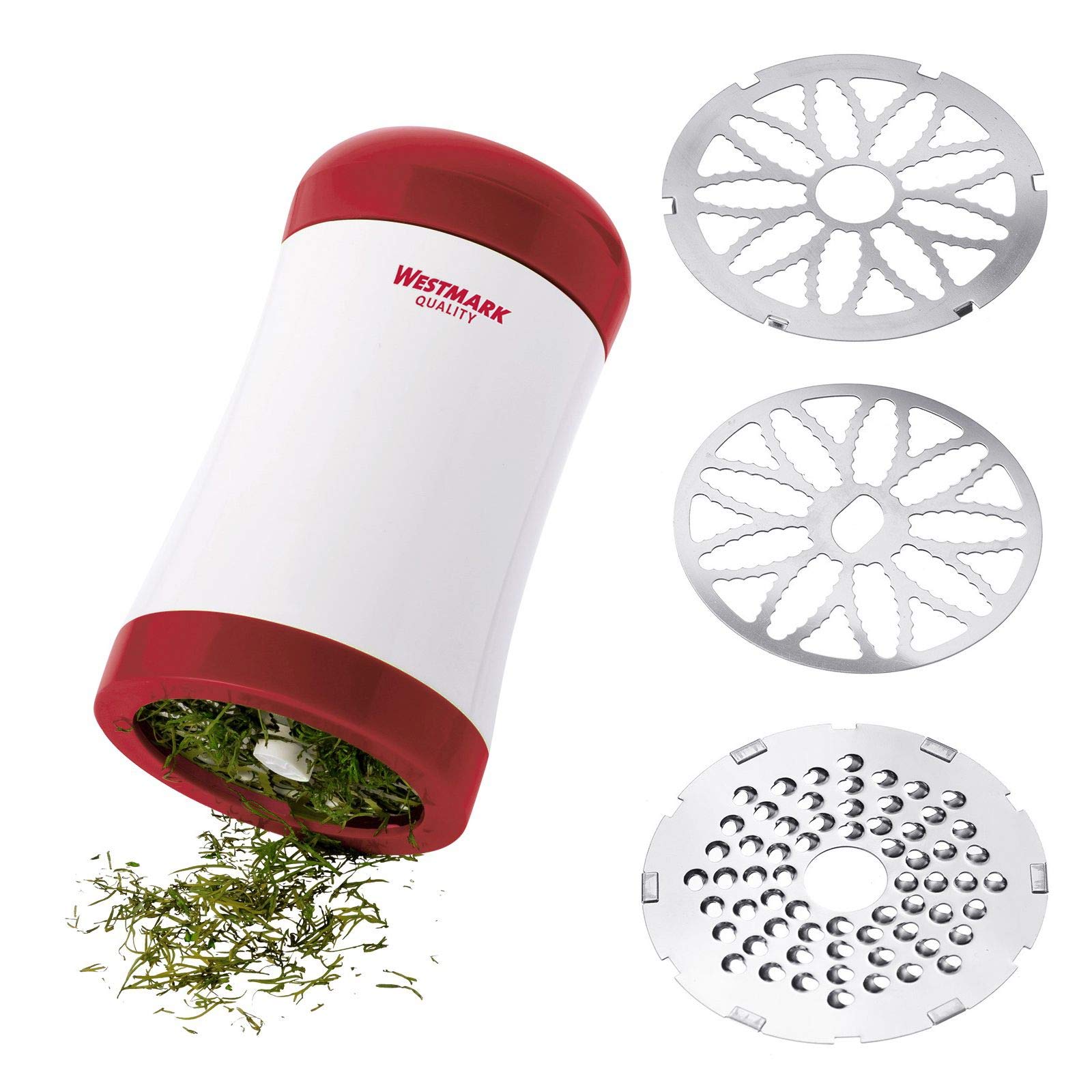 westmark-hachoir-herbes-r-pe-parmesan-2-en-1-avec-disques-de-rechange-tranchants image 2