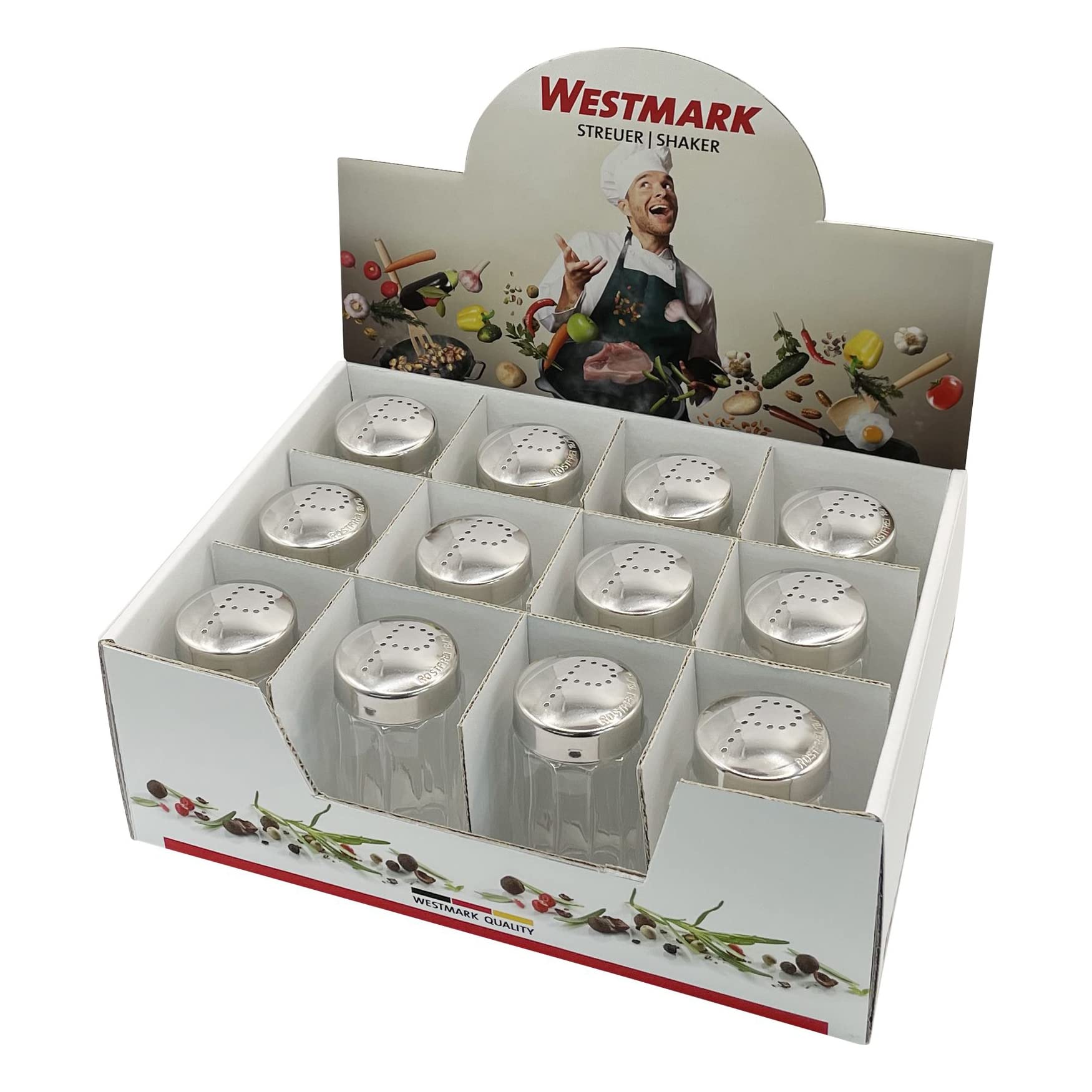 westmark-traditionnel-63102611-pr-sentoir-poivri-res-12-pi-ces-50-ml-verre-acier image 3