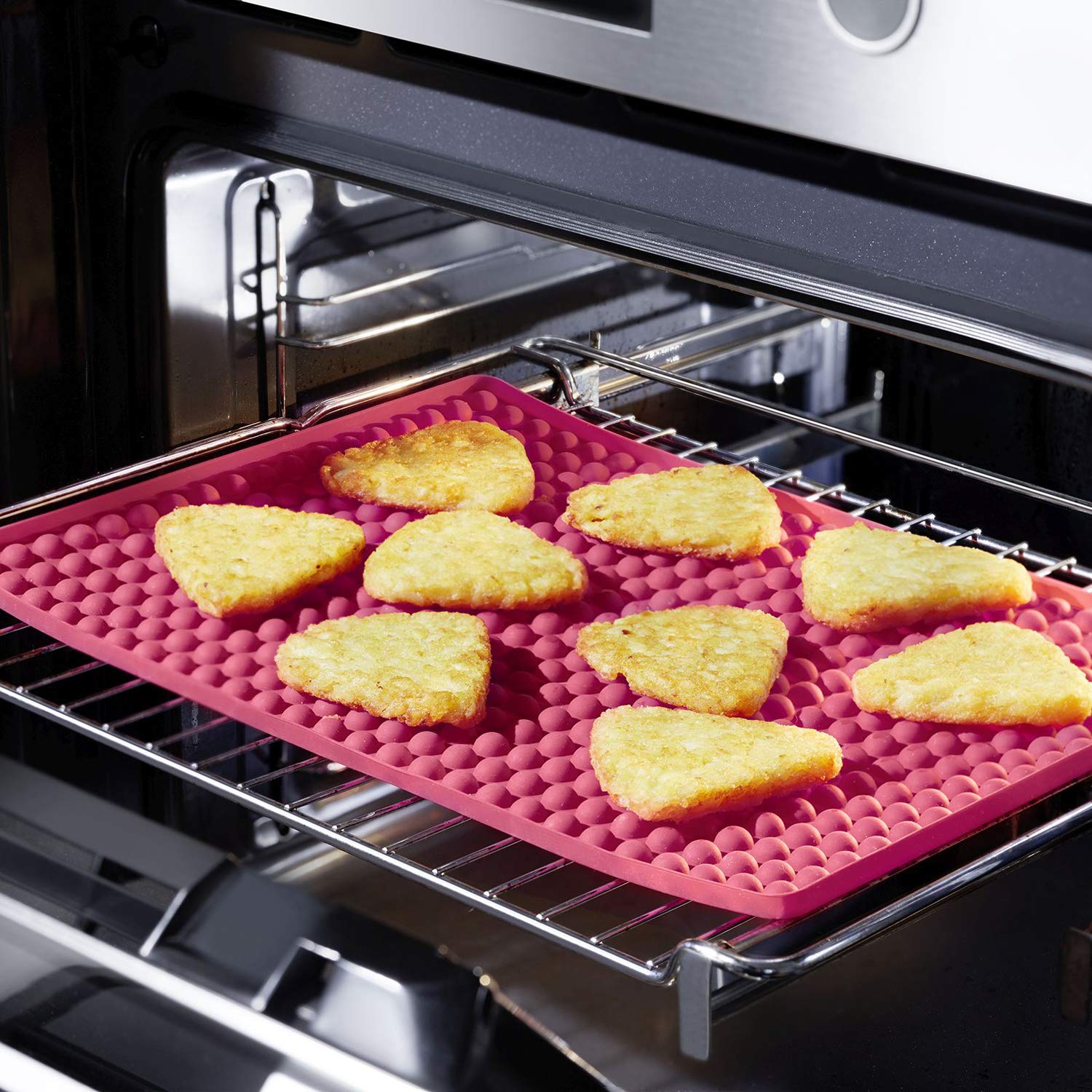 westmark-crispy-30112260-tapis-de-cuisson-et-friture-silicone-28-x-40-cm-rouge-r image 4