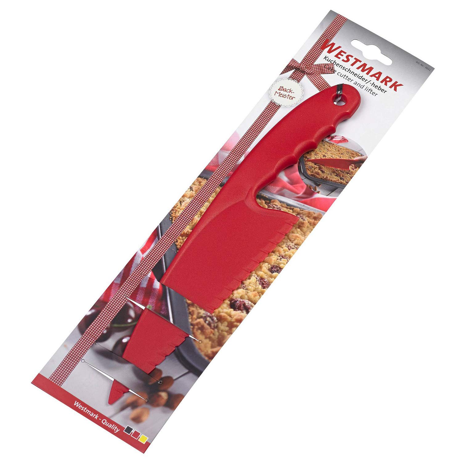 westmark-couteau-g-teau-et-pelle-tarte-extra-large-29-cm-plastique-pp-rouge-3031 image 7