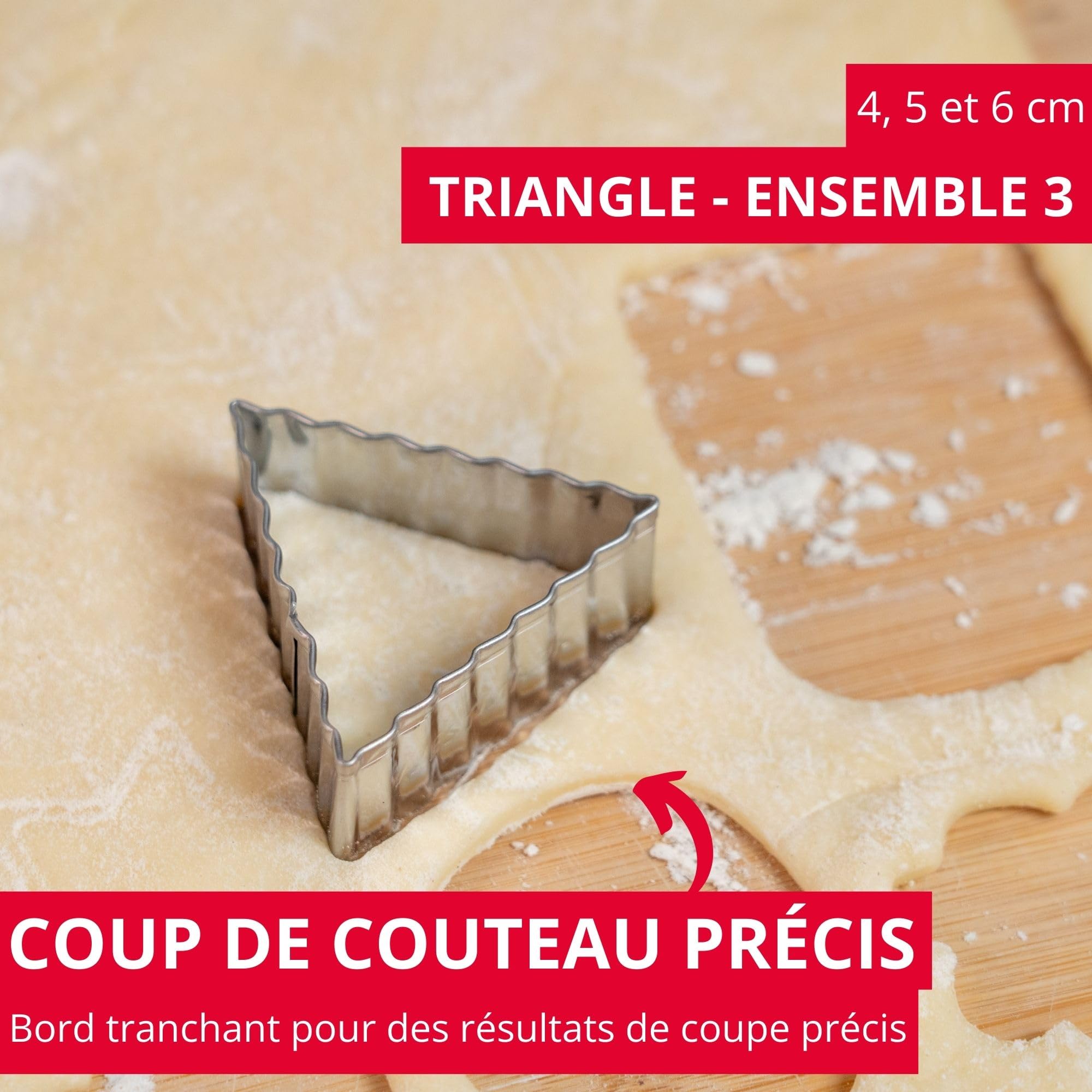 westmark-lot-de-3-emporte-pi-ces-triangulaires-ondul-s-en-acier-inoxydable-4-5-e image 2