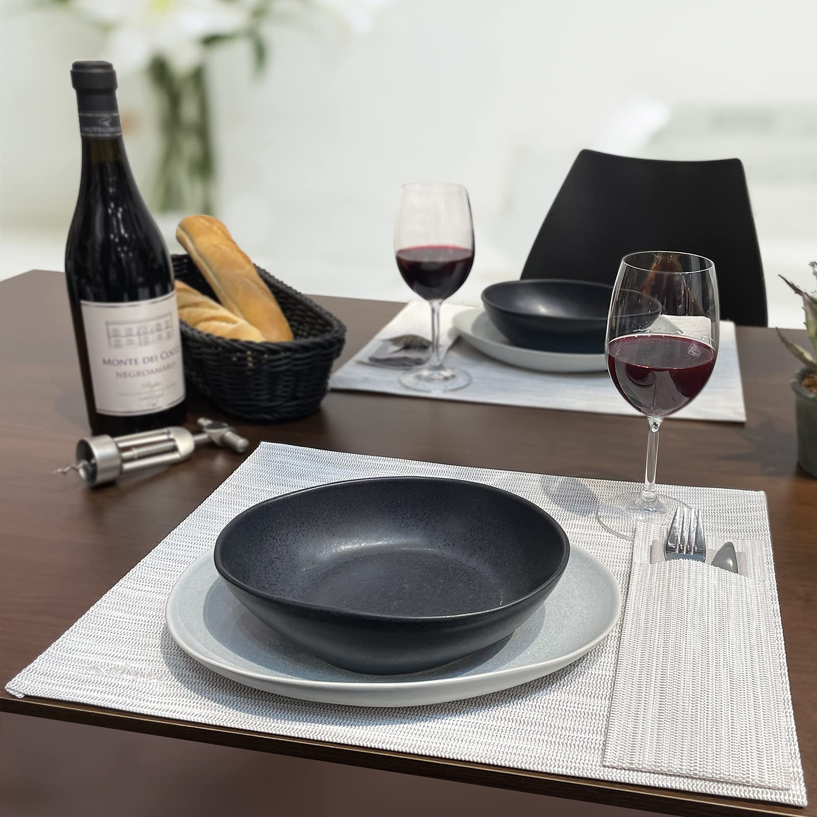 westmark-uni-lot-de-6-sets-de-table-42-x-32-cm-beige-blanc-chin image 8
