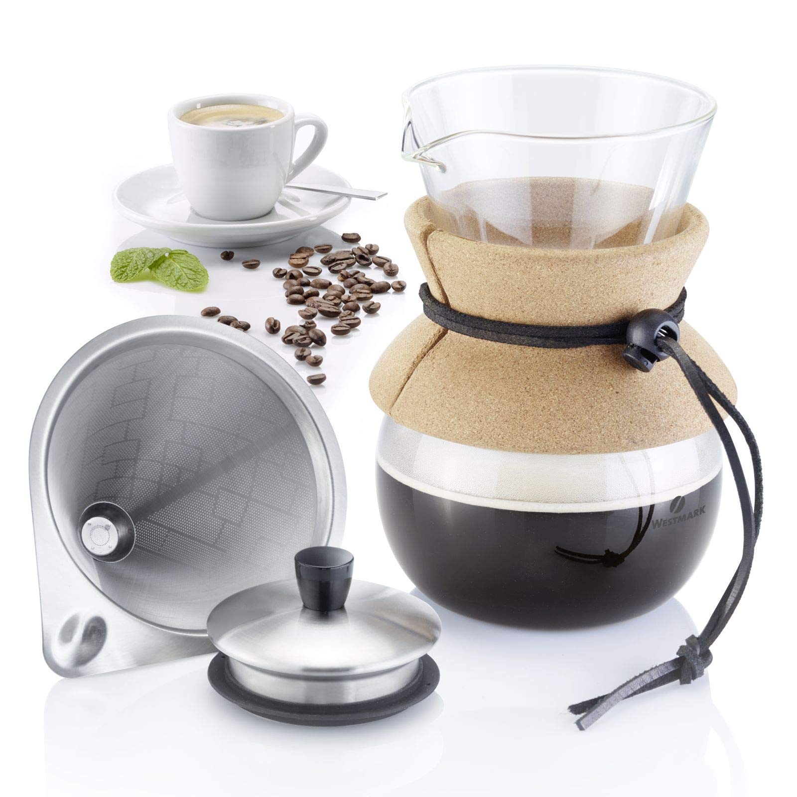 westmark-brasilia-24592260-cafeti-re-filtre-500-ml-avec-filtre-et-couvercle-en-a image 5