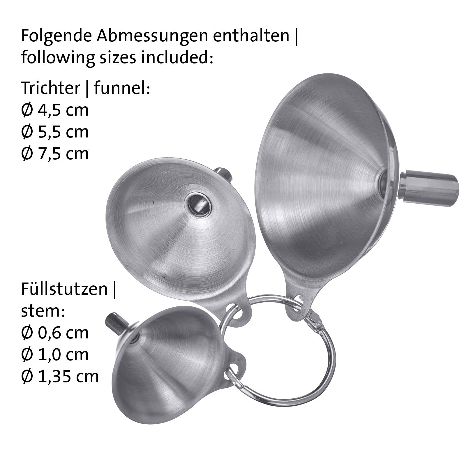 westmark-lot-d-entonnoirs-3-pi-ces-4-5-5-5-7-5-cm-en-acier-inoxydable-mini-argen image 8
