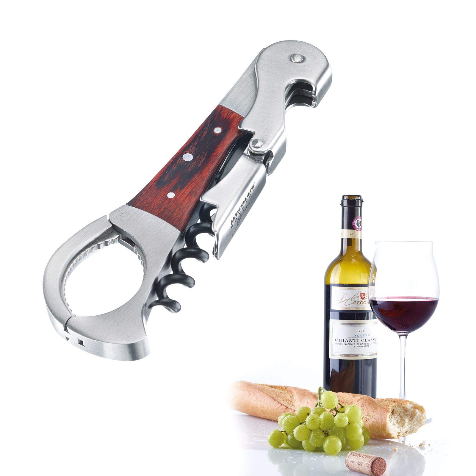 westmark-agilo-monopol-edition-tire-bouchon-de-sommelier-4-fonctions-acier-inoxy image 1