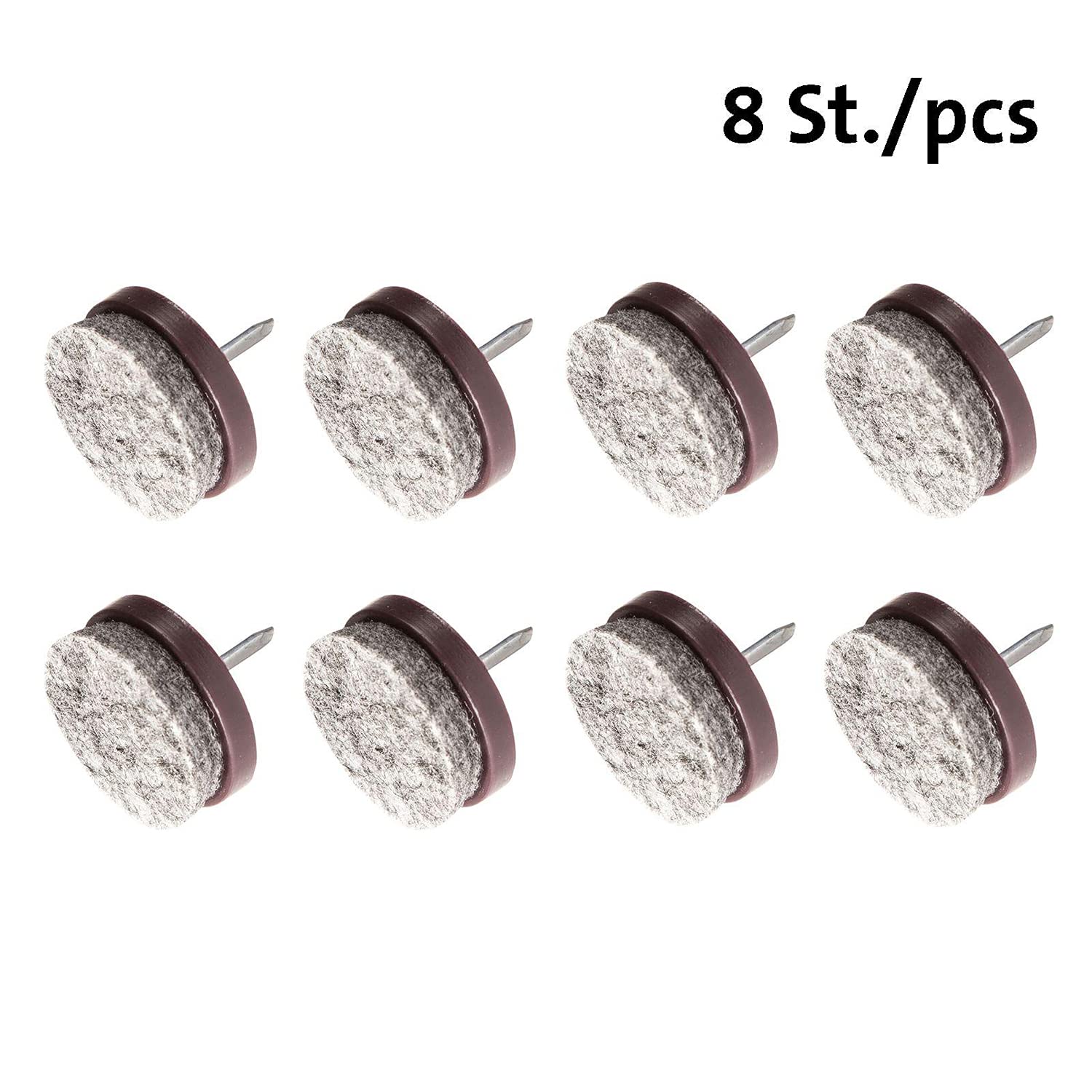 westmark-52022280-patins-en-feutre-pointe-set-de-8-rond-2-4-cm-plastique-feutre- image 2