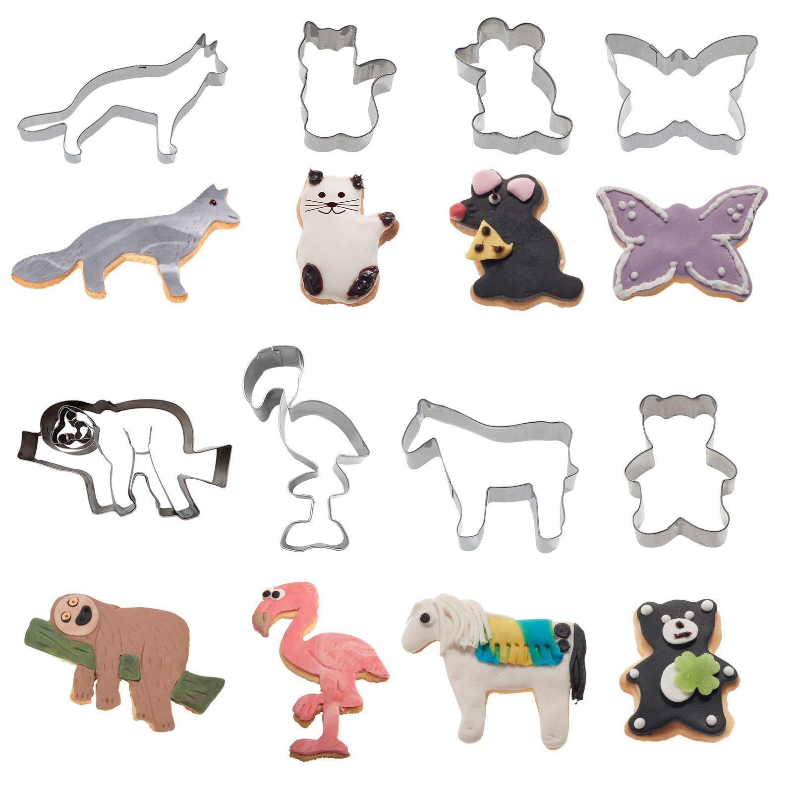 westmark-360022e6-set-de-16-emporte-pi-ces-animaux-en-acier-inoxydable image 3