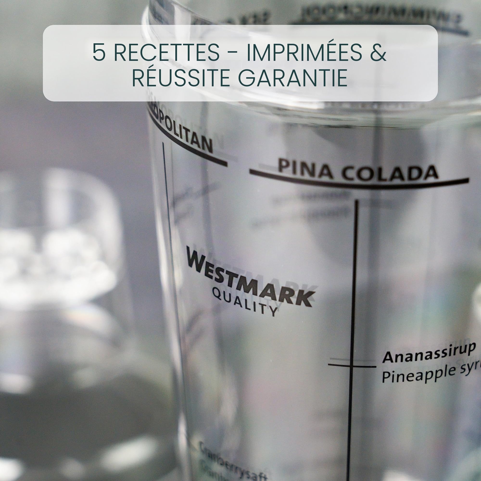 westmark-casablanca-62892260-shaker-cocktails-0-5-l-avec-5-recettes-imprim-es-et image 2