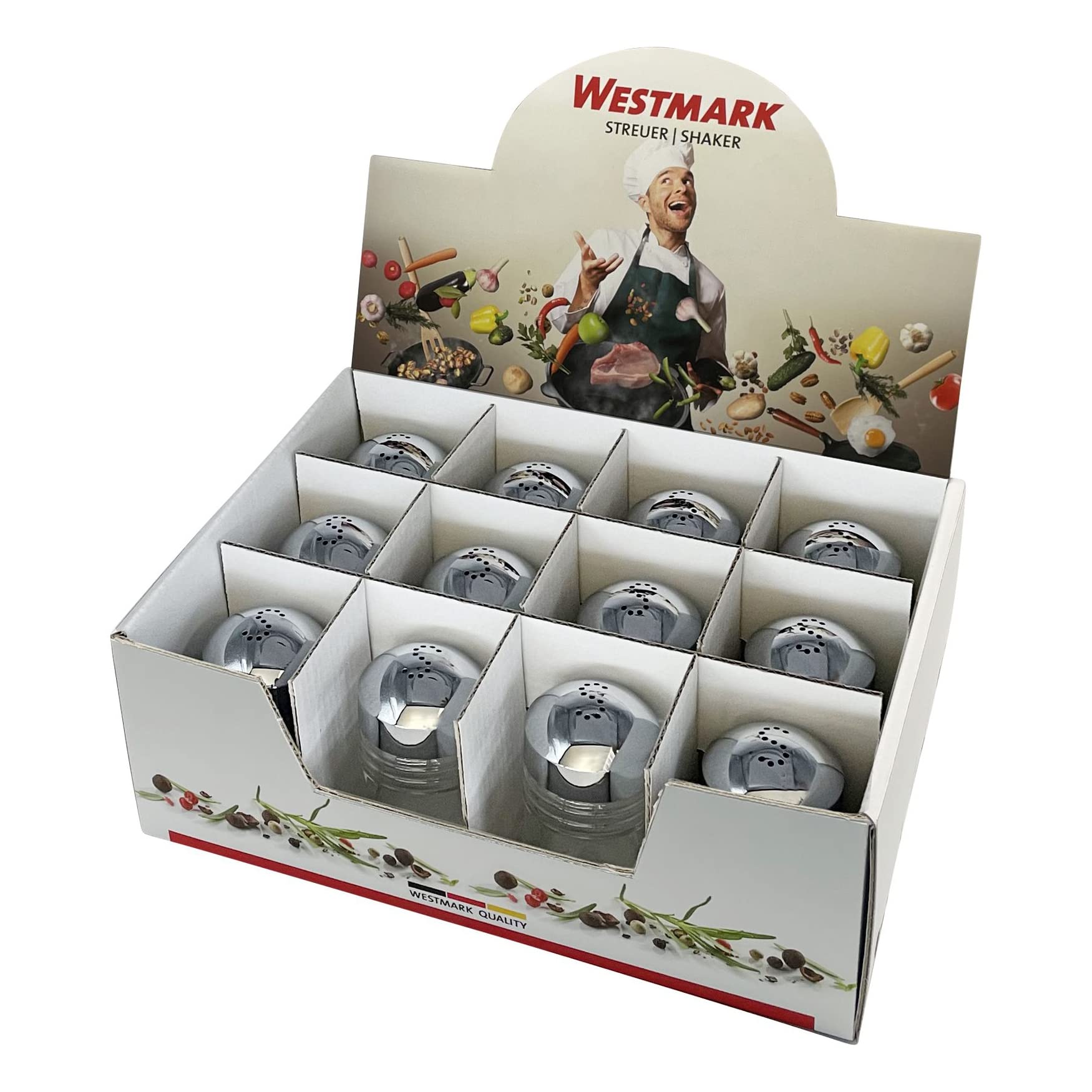 westmark-paris-chrome-63032611-pr-sentoir-sel-12-saupoudreuses-40-ml-chrome-verr image 3
