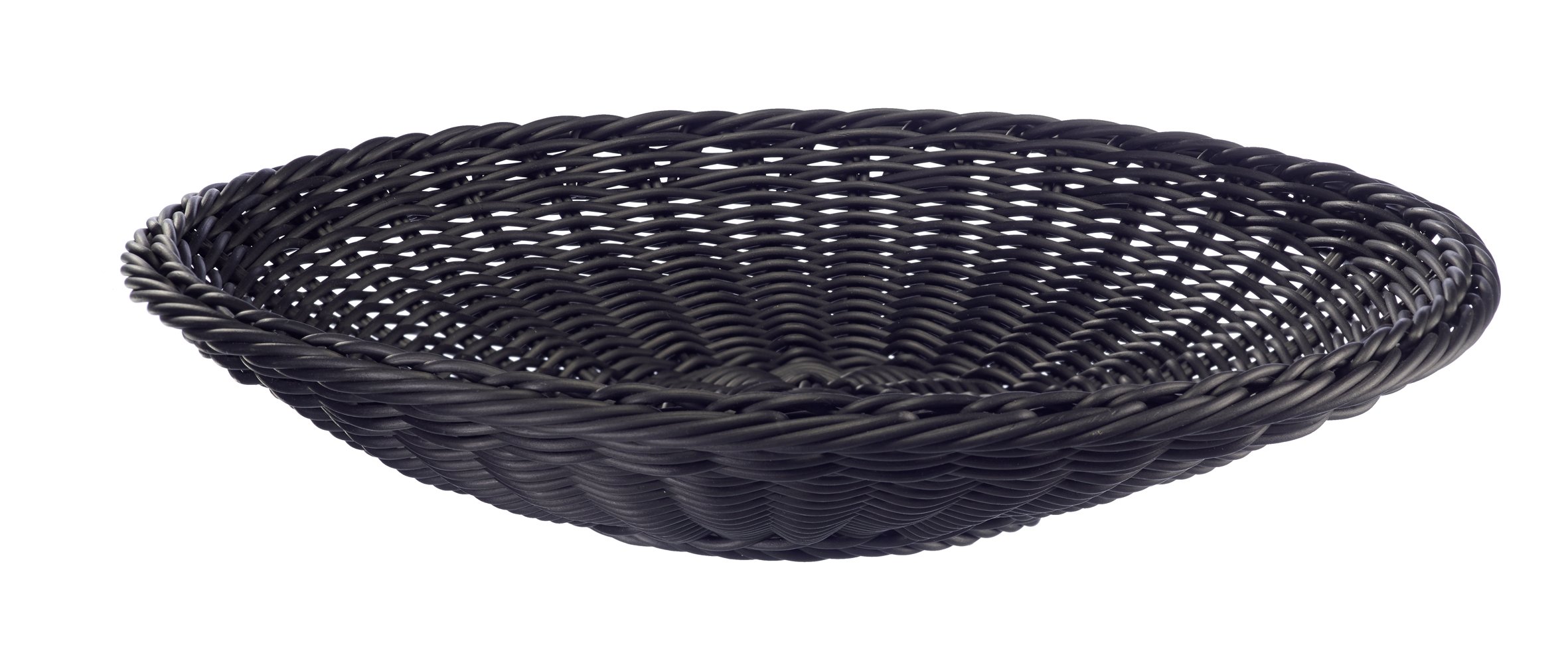 westmark-saleen-2038911-corbeille-plate-noir-38-x-7-5-cm-vannerie-synth-tique-ar image 1