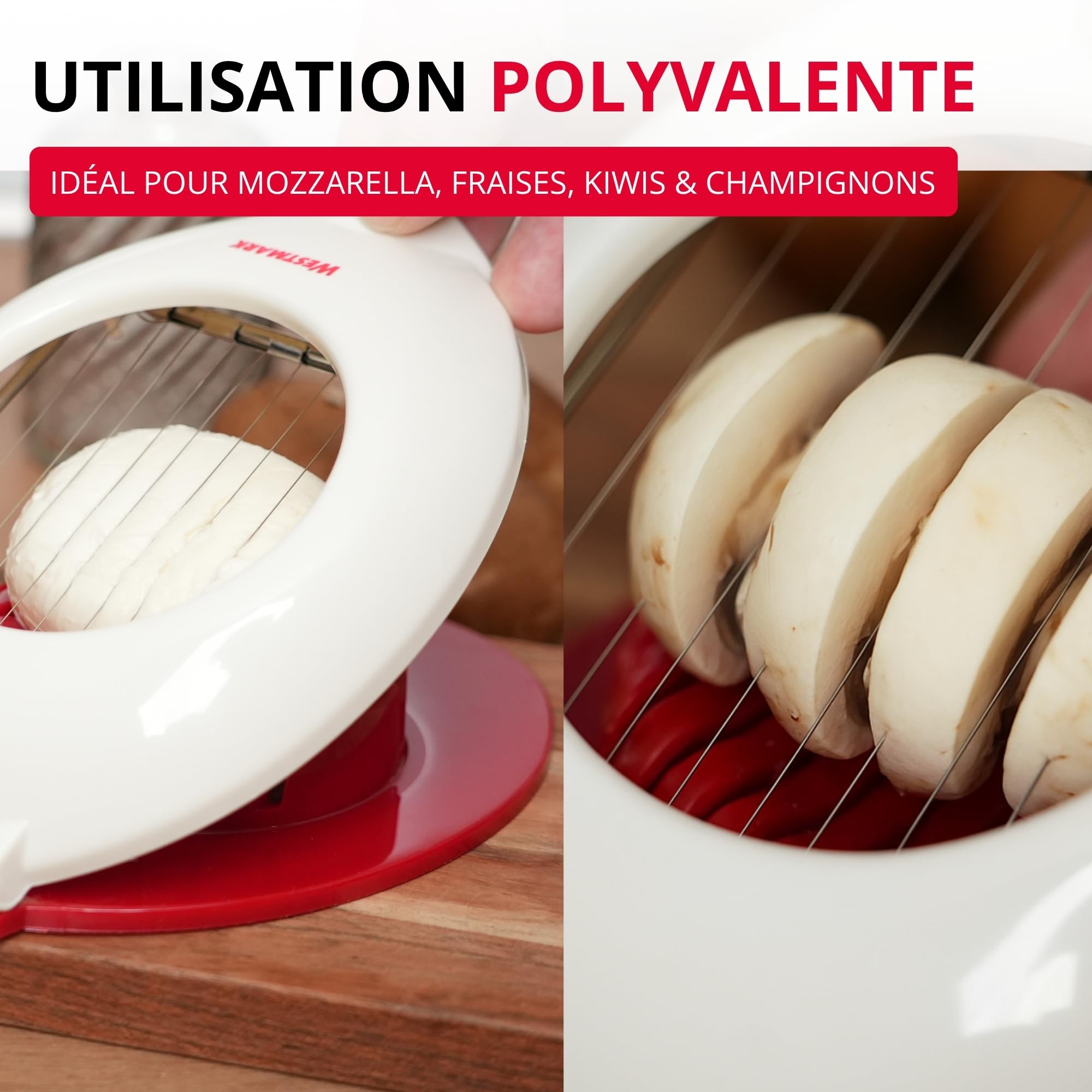 westmark-caprese-coupe-mozzarella-10-fils-en-acier-inoxydable-tension-individuel image 4