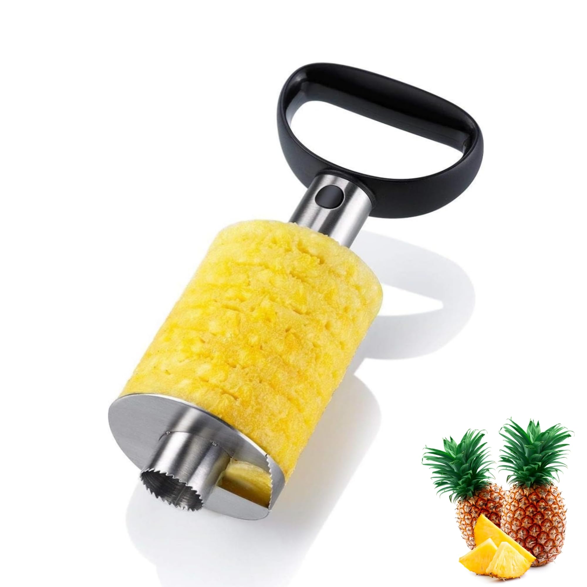westmark-coupe-ananas-trancheur-en-acier-inoxydable-8-5-cm-argent-noir-51692260 image 1