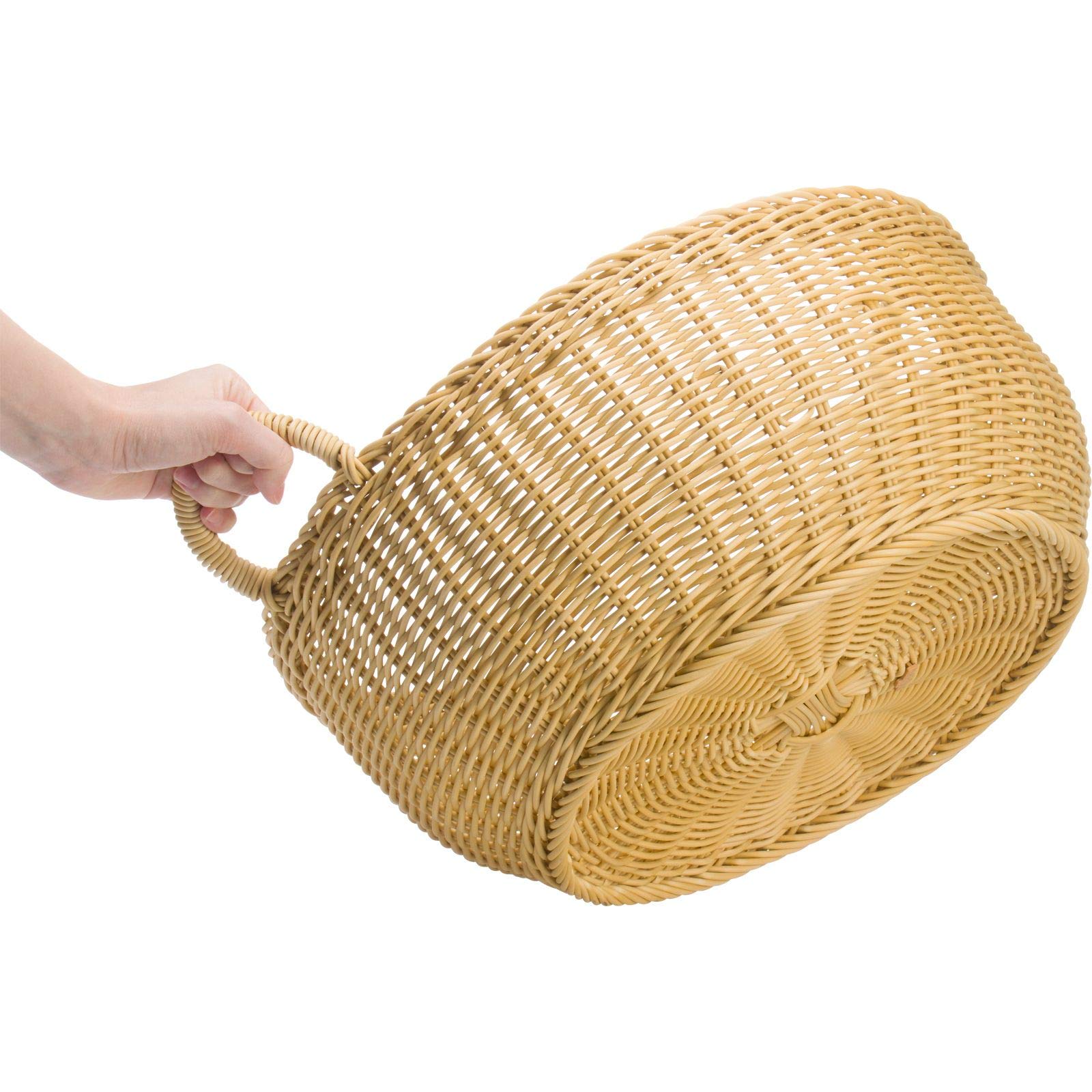 saleen-westmark-2038869-panier-de-rangement-rond-avec-2-anses-42-x-19-cm-beige-c image 3
